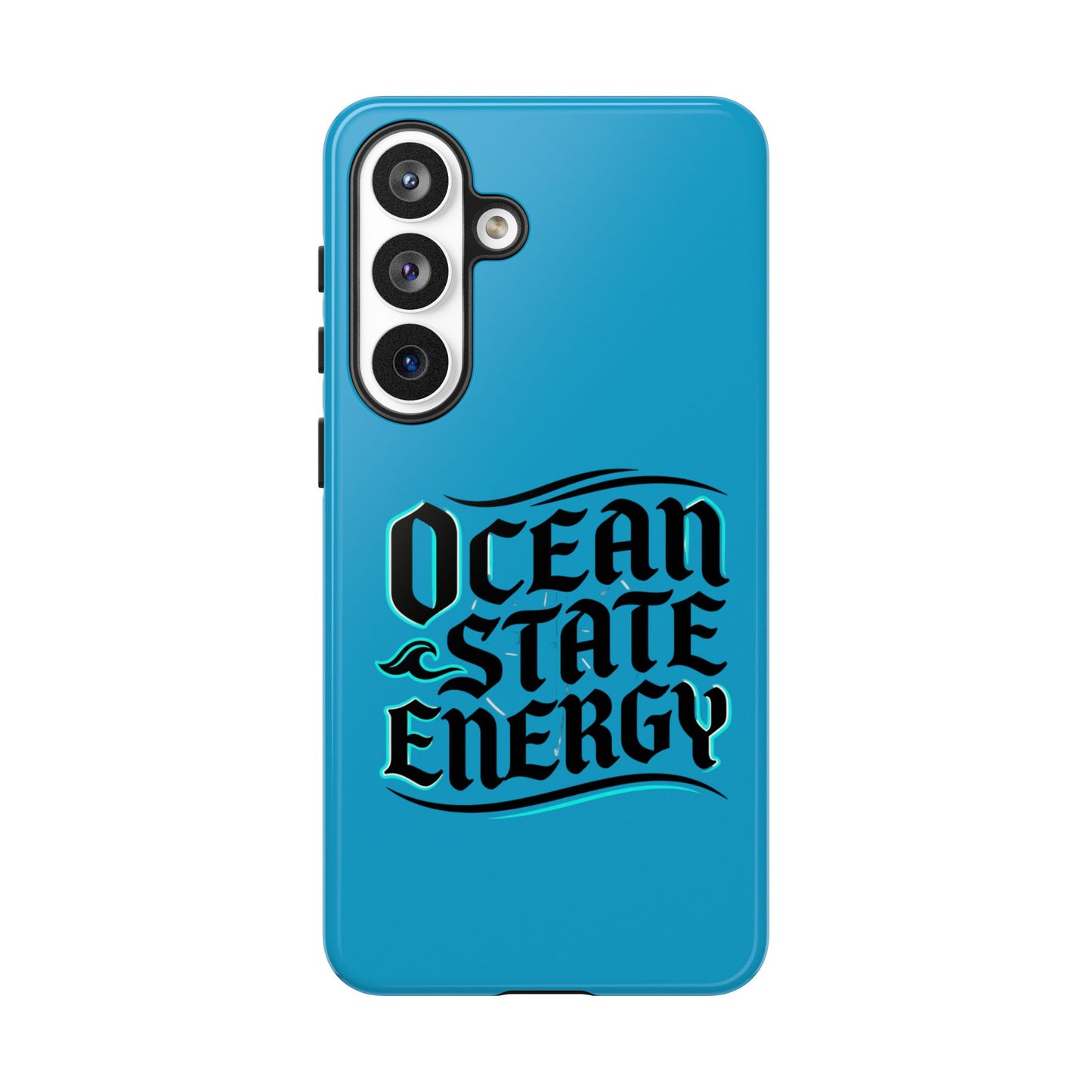 Ocean State Energy Phone Case — Tough Protective iPhone Cover with Nautical Script