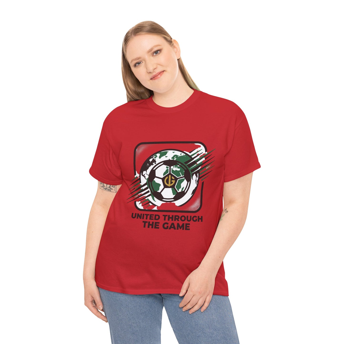 Soccer T-Shirt — "United Through the Game" Graphic Tee