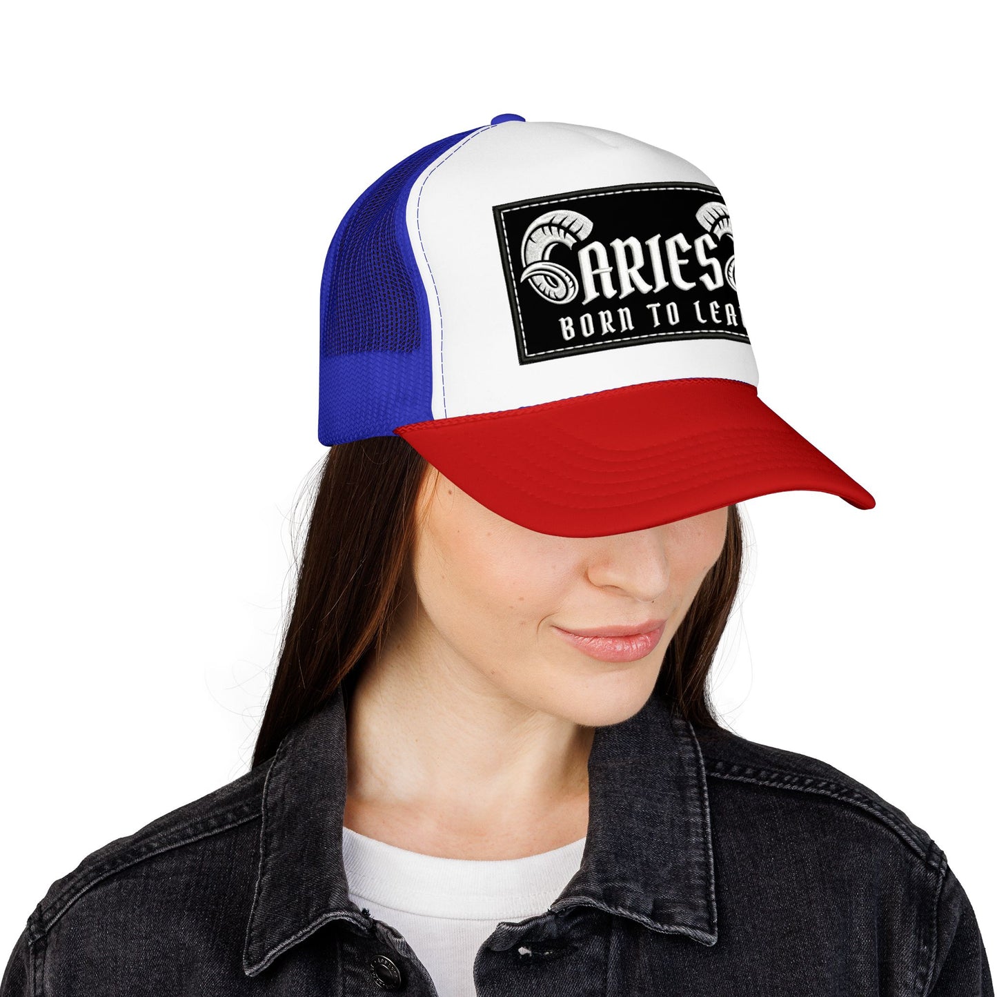 Trucker Hat - Aries 'Born to Lead' Zodiac Cap