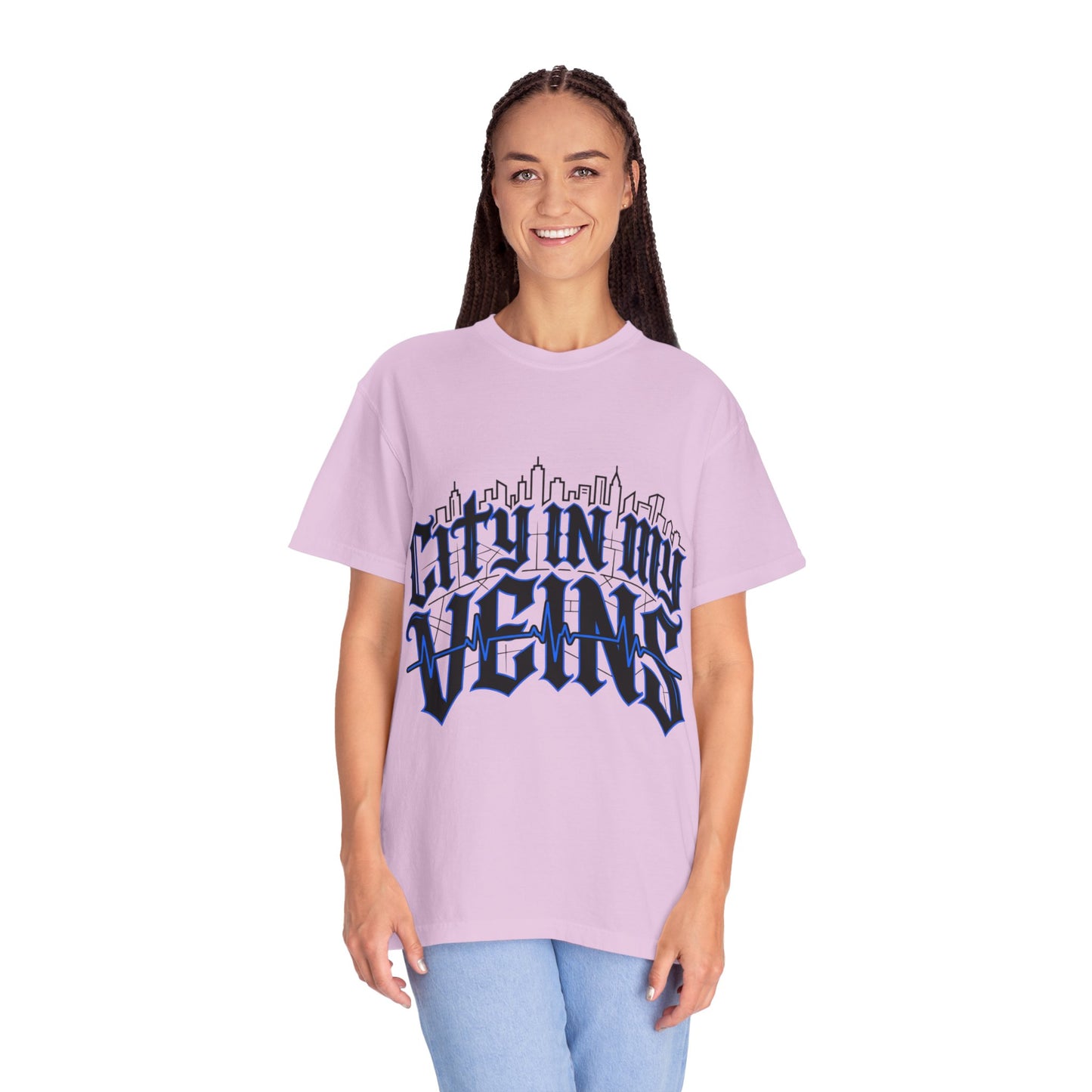 City in My Veins T-Shirt — Urban Skyline Graphic Tee