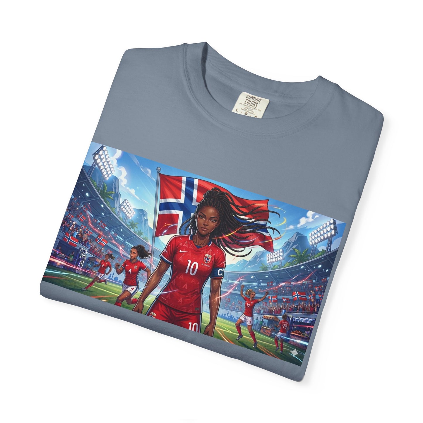 COMMANDER Norway – Female Unisex Garment-Dyed T-shirt