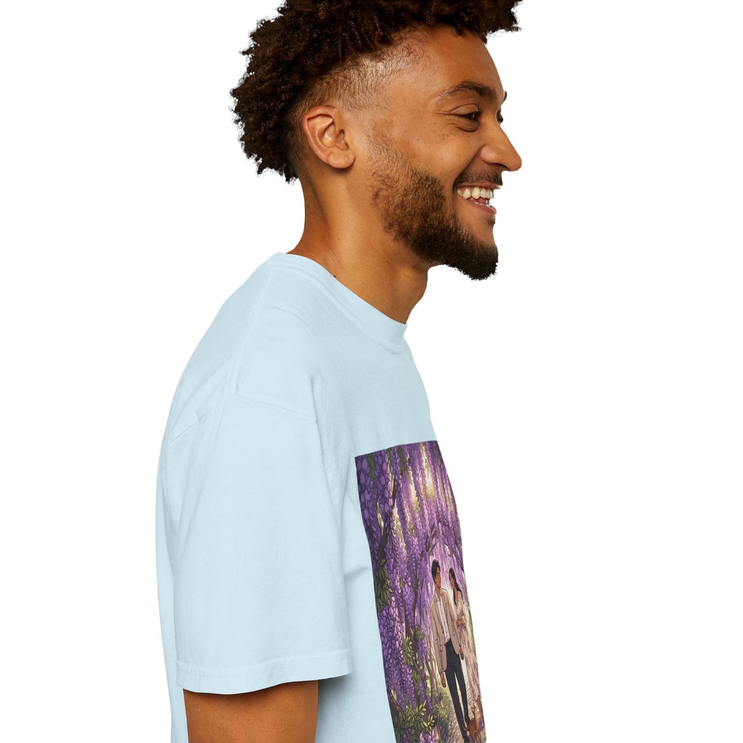 Spring of Us T-Shirt — Romantic Wisteria Couple Graphic Tee