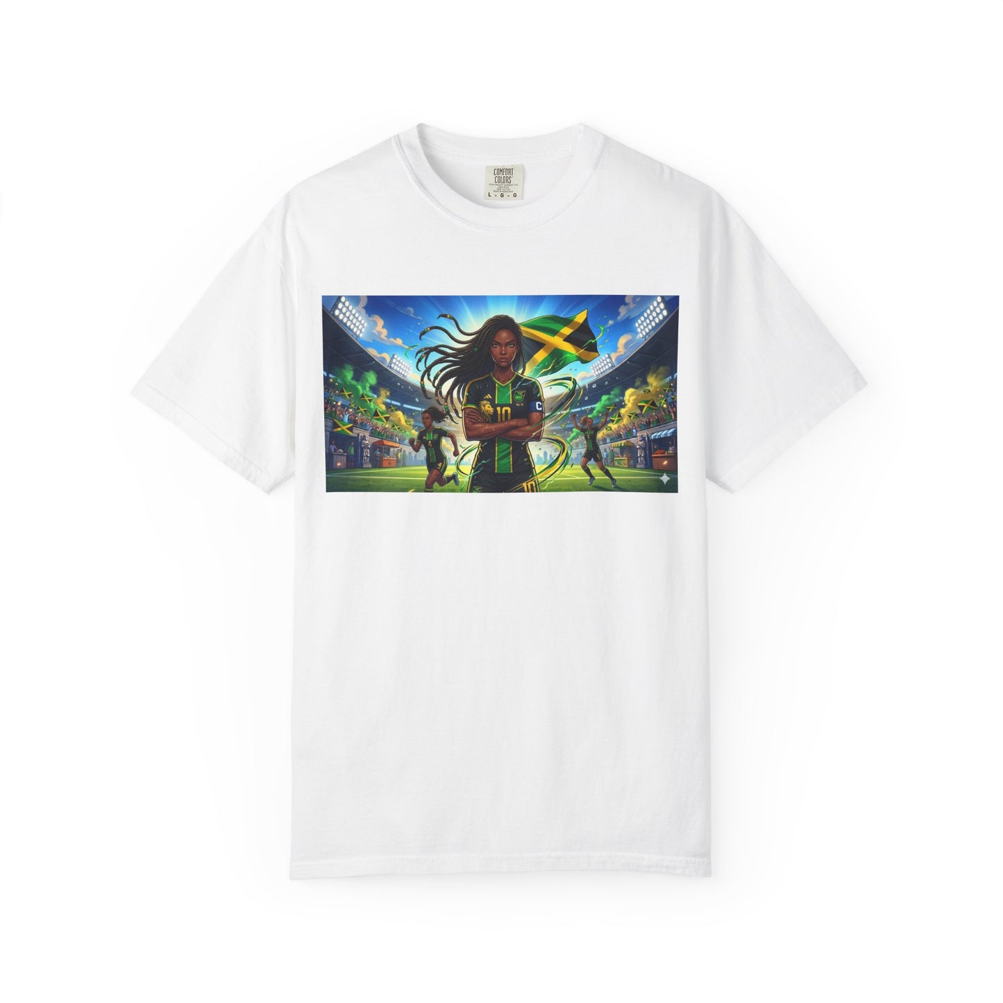 Jamaican Soccer Captain T-Shirt — Rasta Player Stadium Graphic Tee