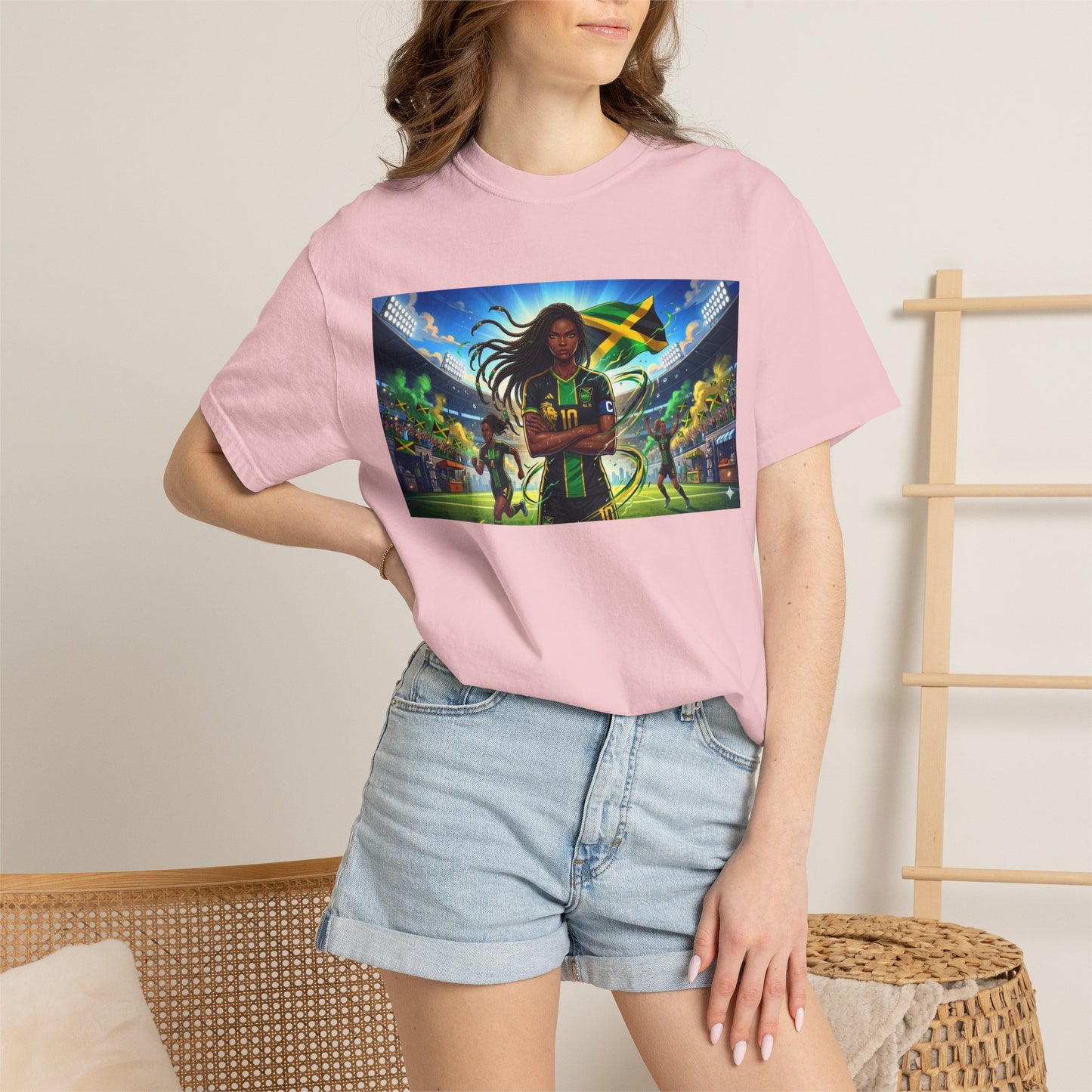 Jamaican Soccer Captain T-Shirt — Rasta Player Stadium Graphic Tee