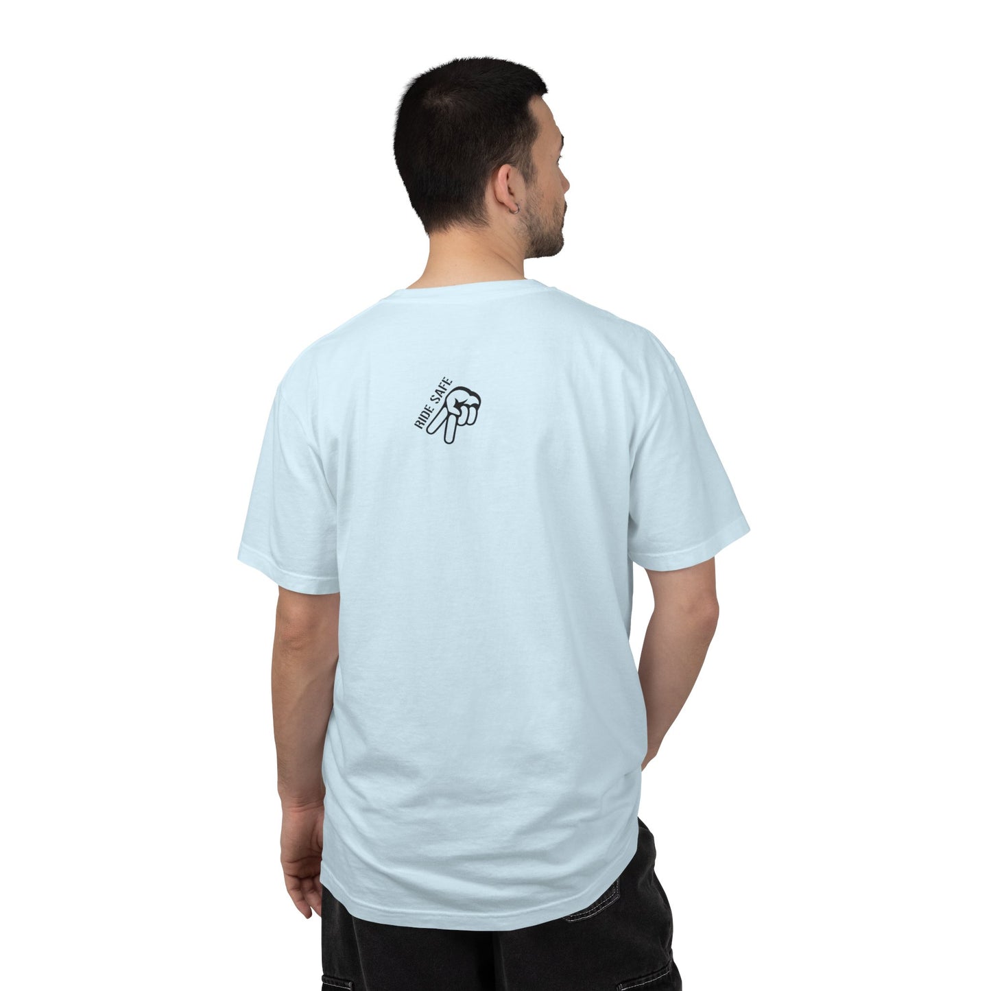 Motorcycle Sunset T-Shirt — Two Bikes Riding Into the Horizon