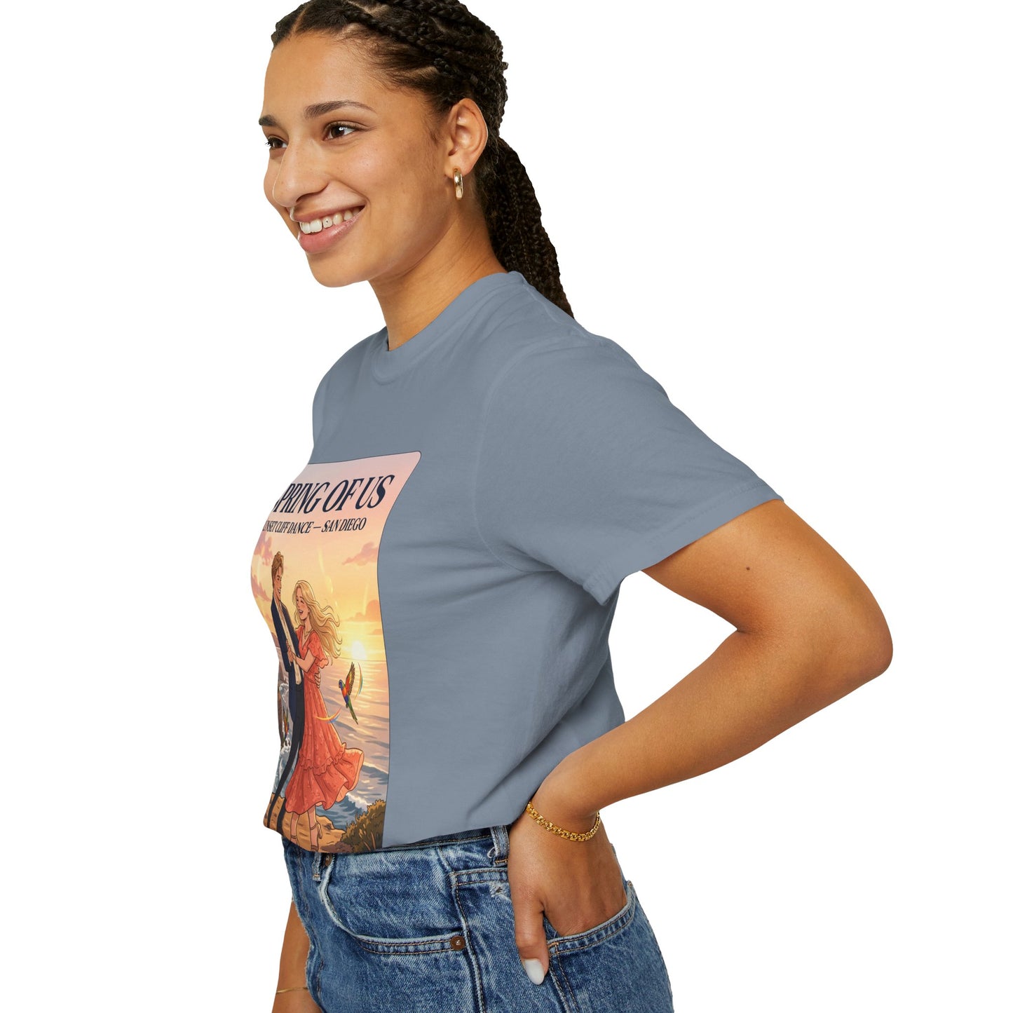 Spring of Us T‑Shirt — Sunset Cliff Dance San Diego Vintage Romance Tee
