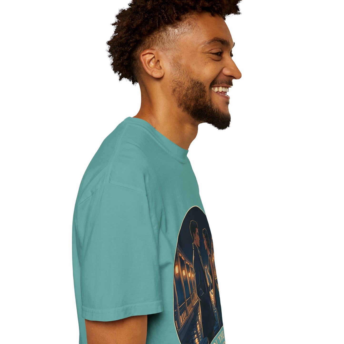 Romantic Night Stroll T-Shirt — "Even in the Quiet... We Shine" Graphic Tee