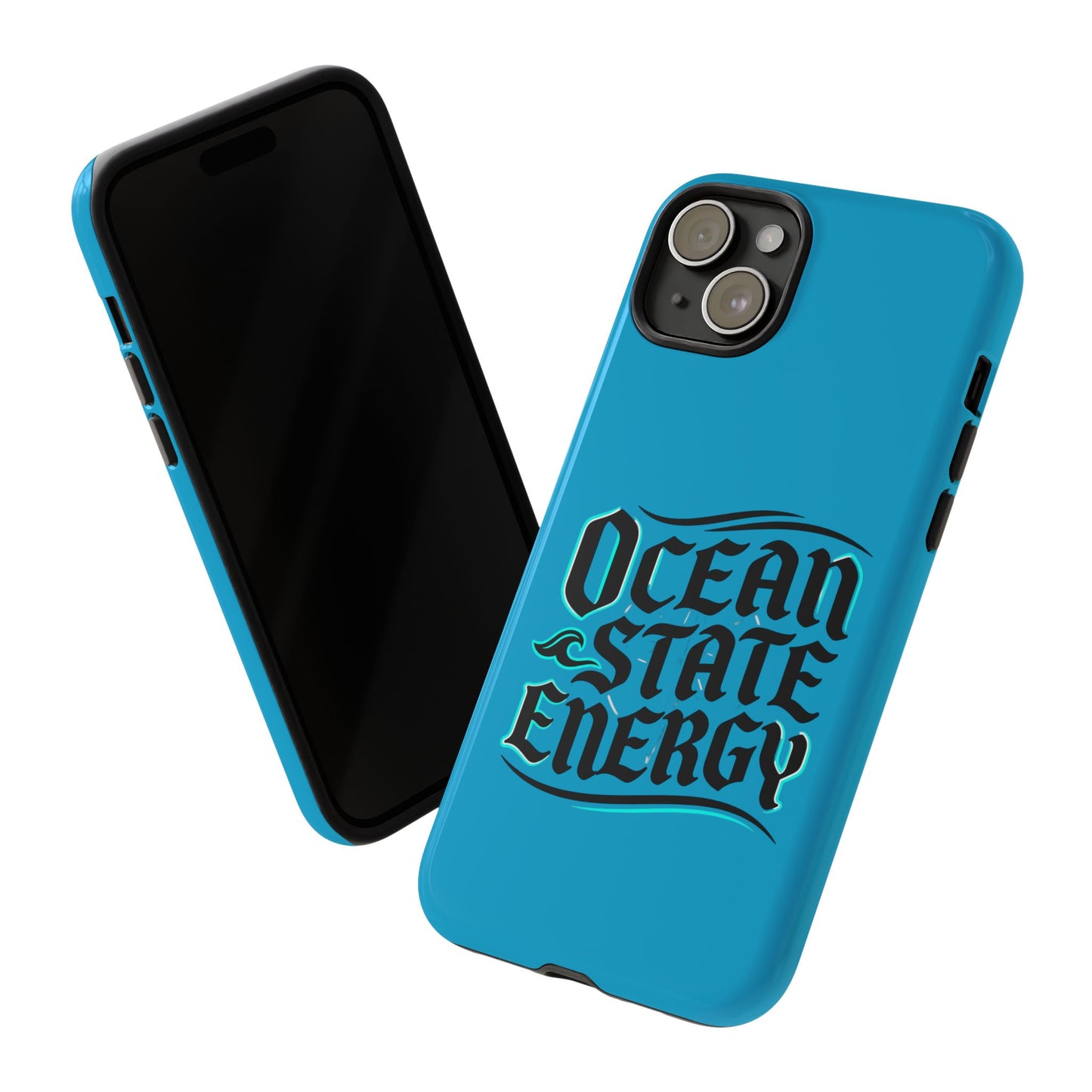 Ocean State Energy Phone Case — Tough Protective iPhone Cover with Nautical Script