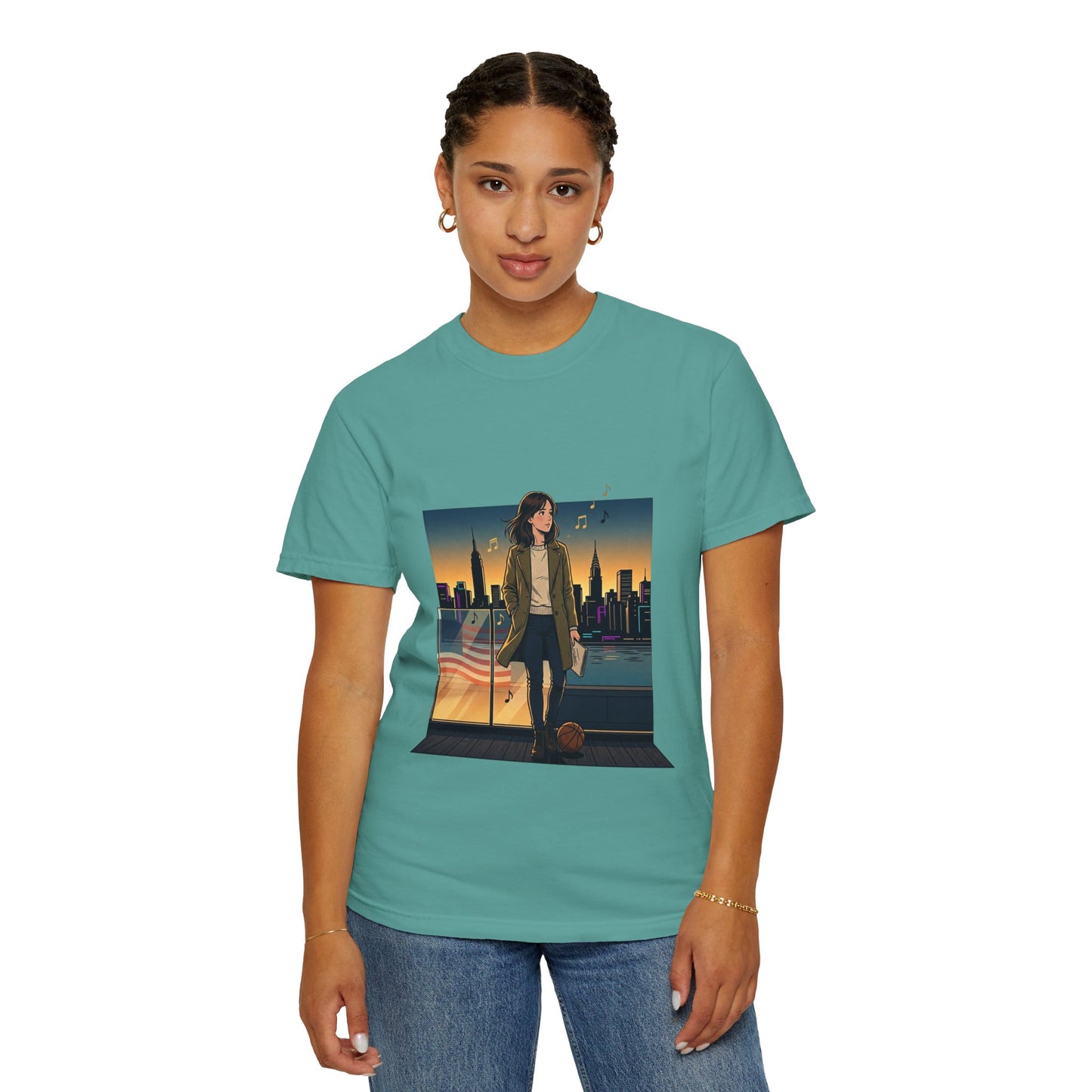 GLOBAL ENERGY: HER CITY, HER STORY— City Sunset Graphic T-Shirt