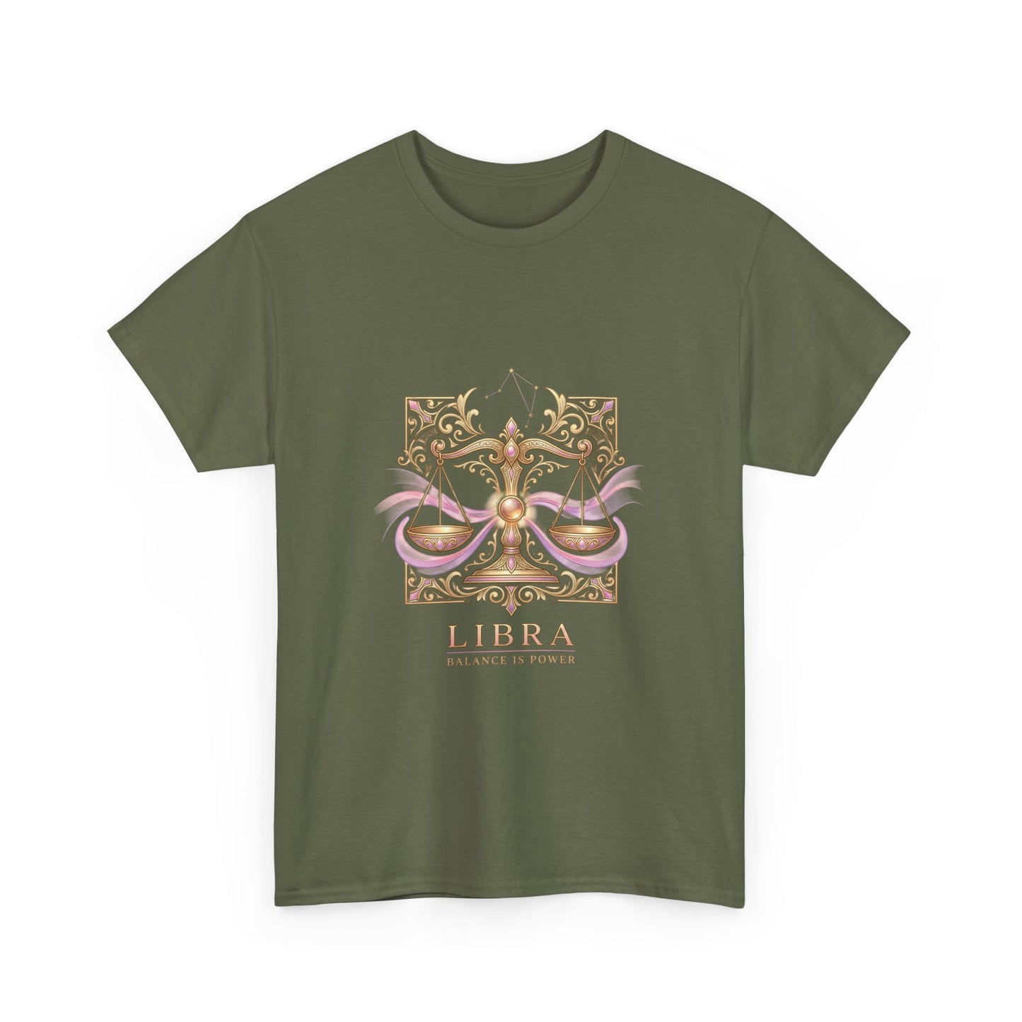 Libra Scales T‑Shirt — Zodiac Balance Is Power Tee