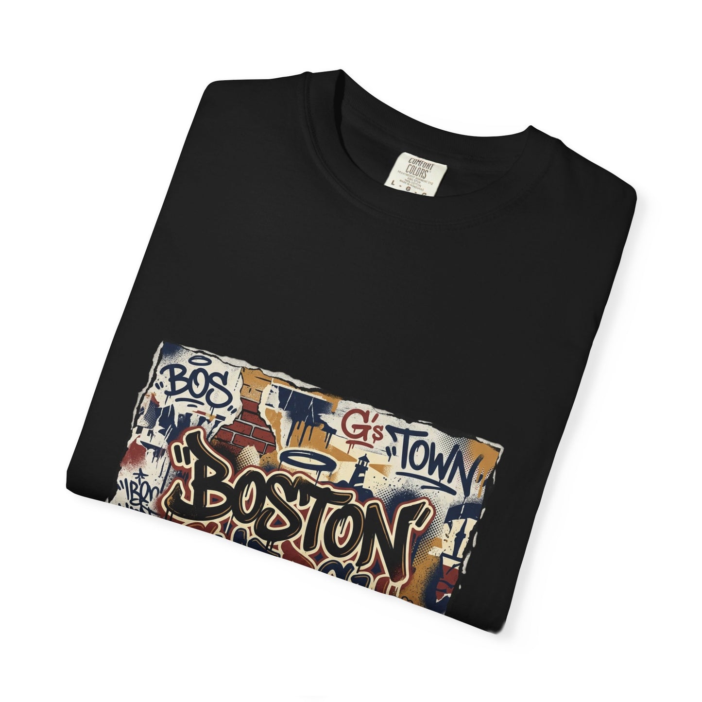 Boston Graffiti Tee — Urban Street Art T‑Shirt