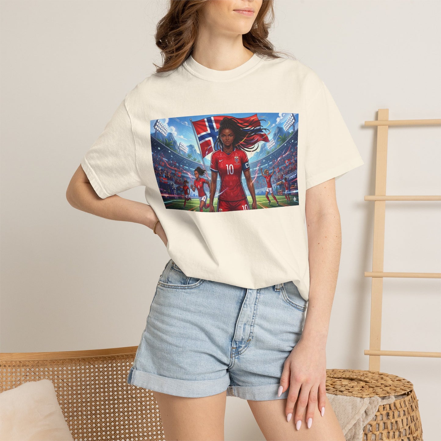 COMMANDER Norway – Female Unisex Garment-Dyed T-shirt