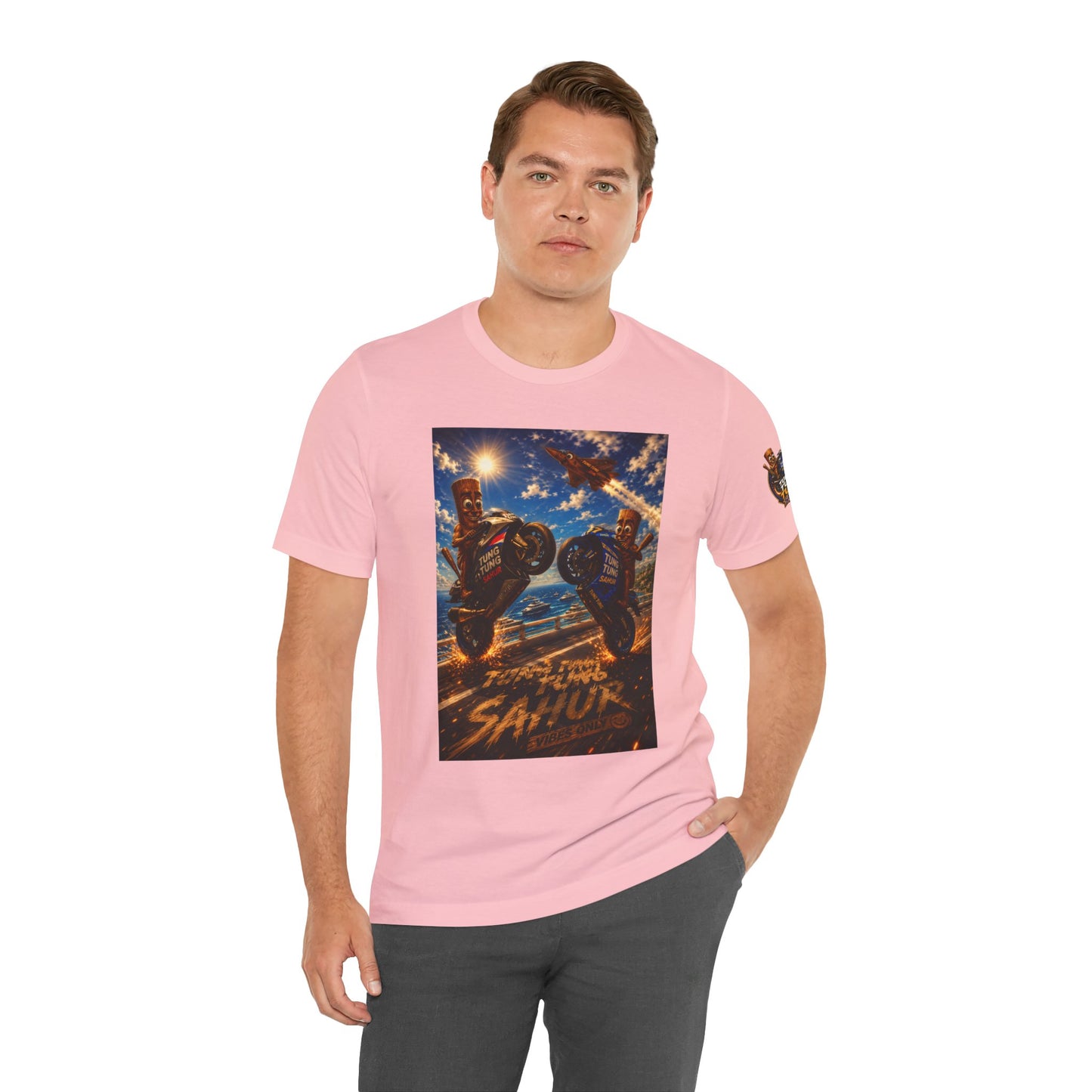 Motorcycle Stunt Tee — Sahara Riders Graphic T-Shirt