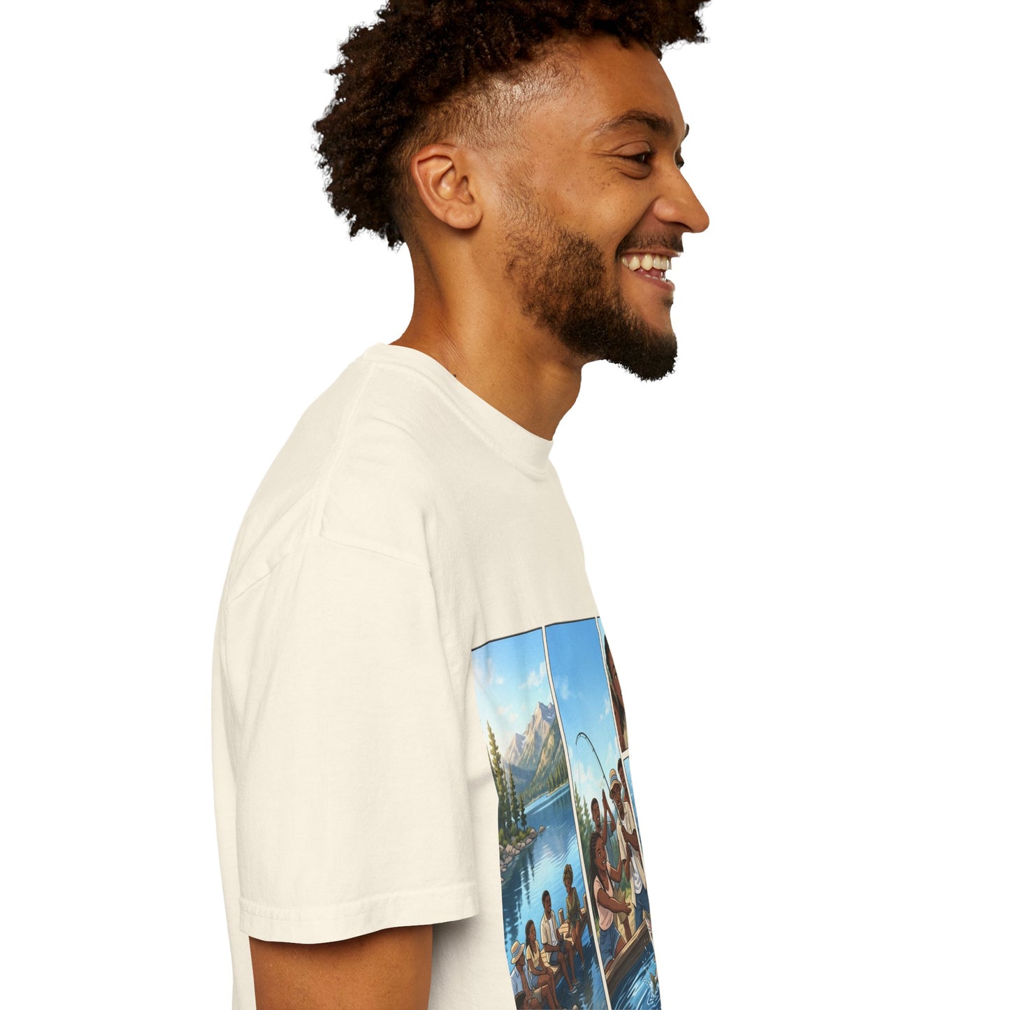 ake Tahoe Fishing Moments T-Shirt — Retro Outdoors Fishing Graphic Tee