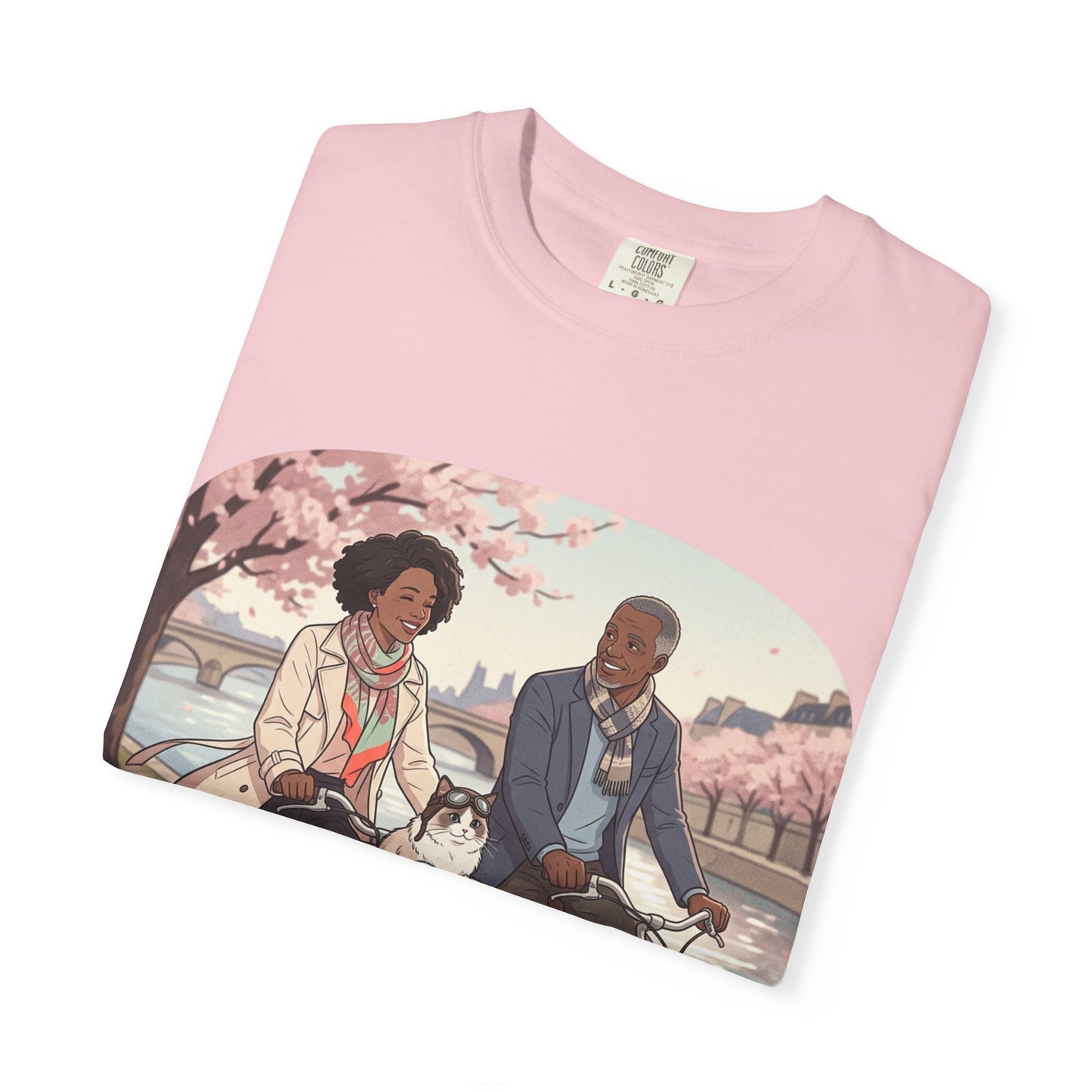 Couples Cherry Blossom Bike Ride T-Shirt