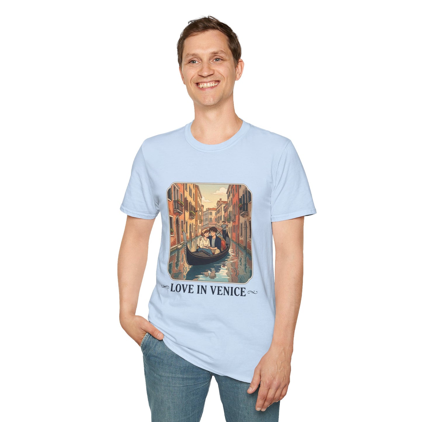 T-Shirt — Love in Venice Gondola Romantic Travel Tee