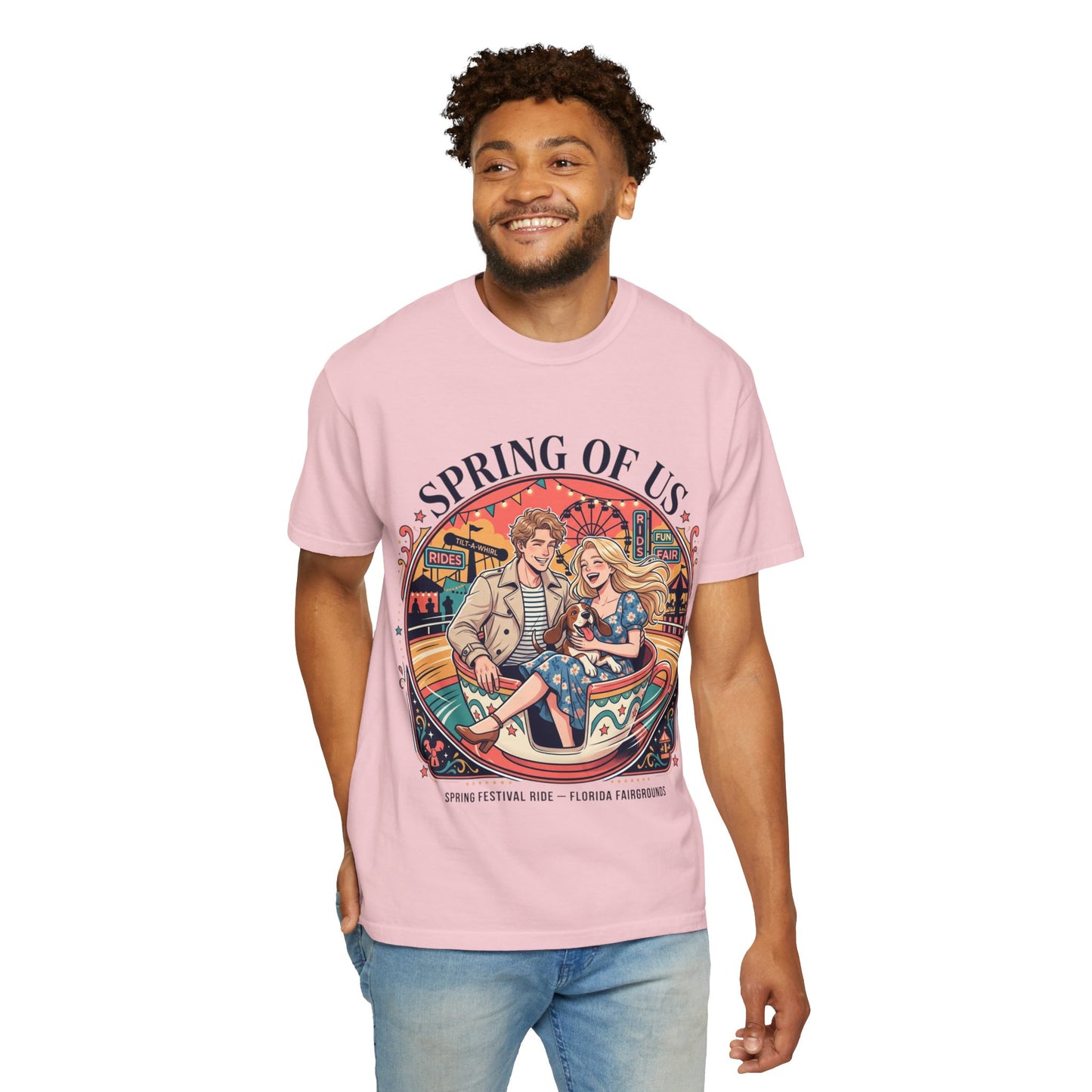 Spring of Us T-Shirt — Retro Carnival Couple Tee (Spring Festival Concert)