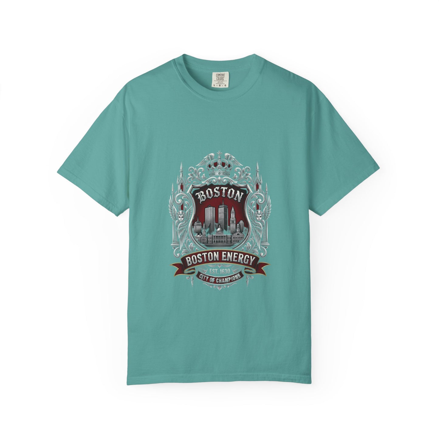 Boston Energy Vintage Crest T-Shirt — Retro City Skyline Tee
