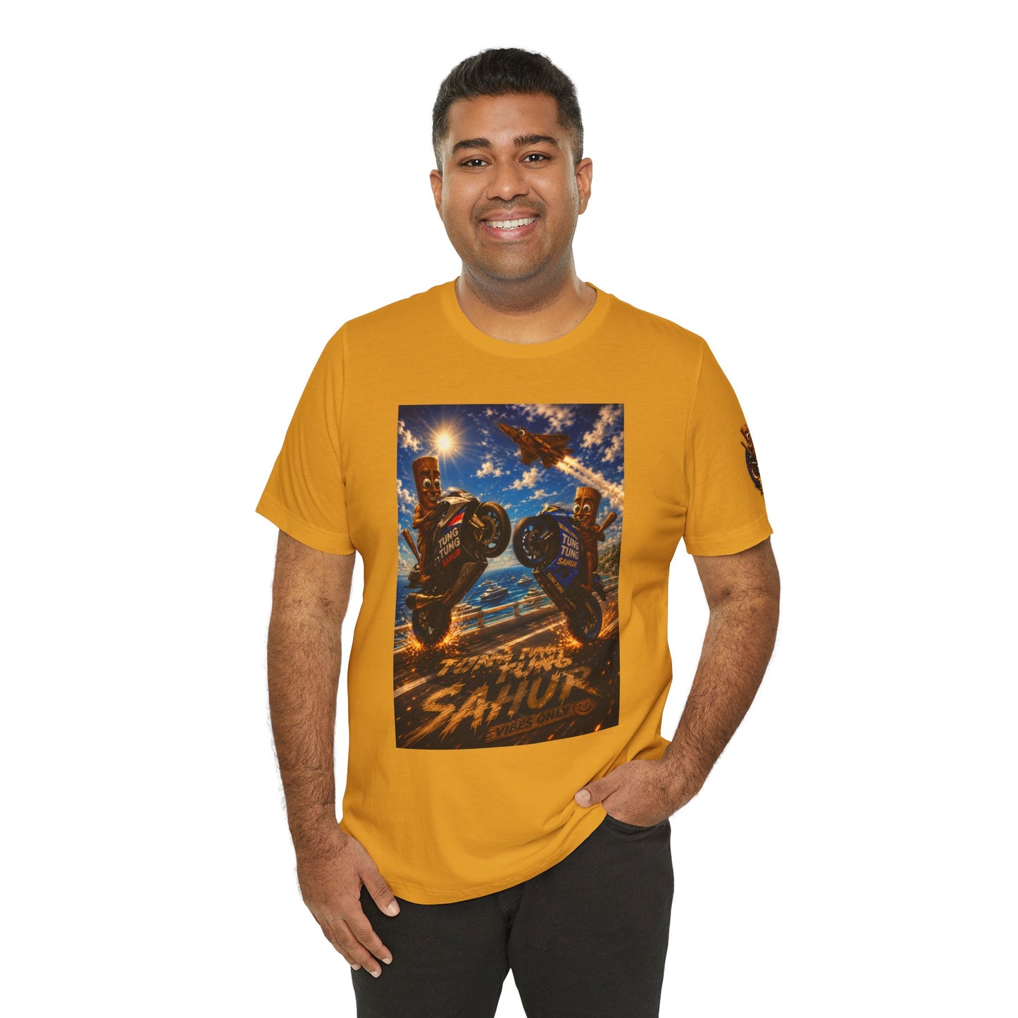 Motorcycle Stunt Tee — Sahara Riders Graphic T-Shirt