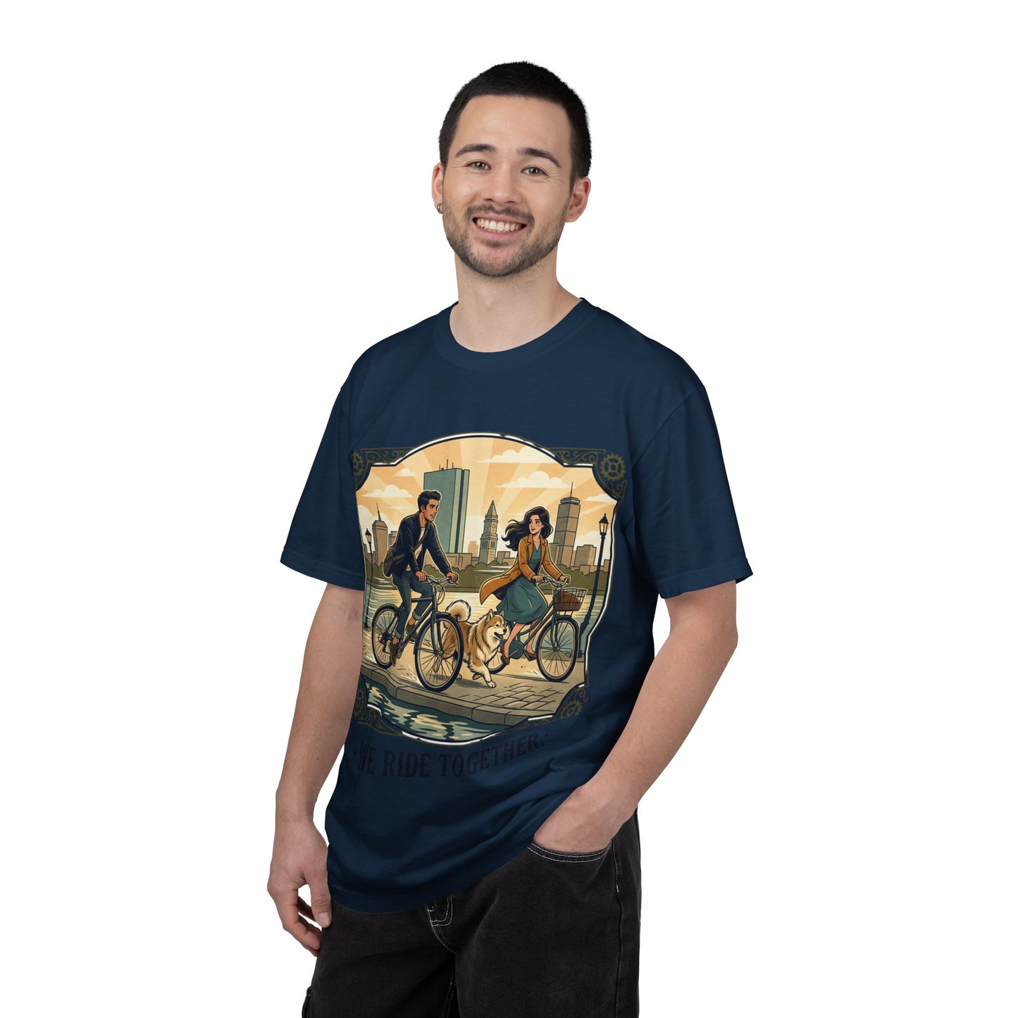 We Ride Together Bicycle Couple T-Shirt