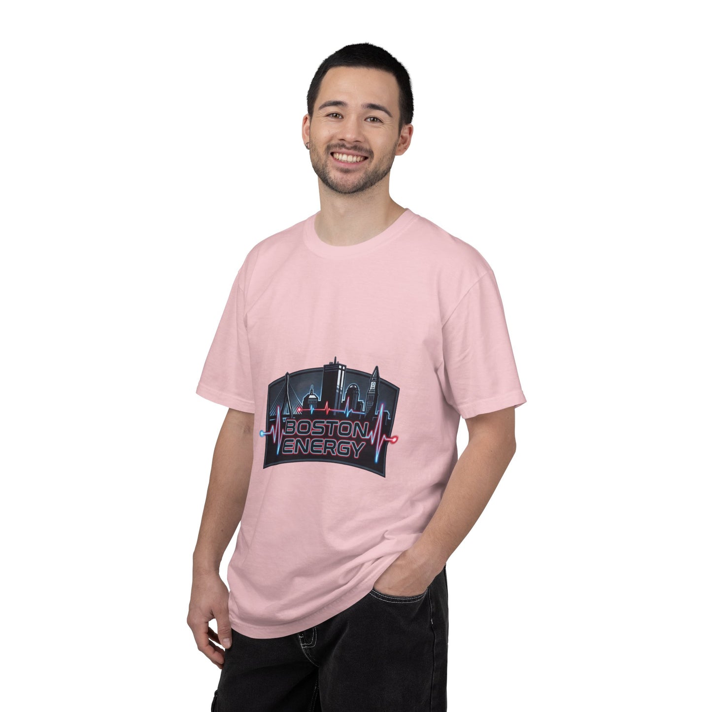 Boston Energy T-Shirt — City Skyline Neon Tee