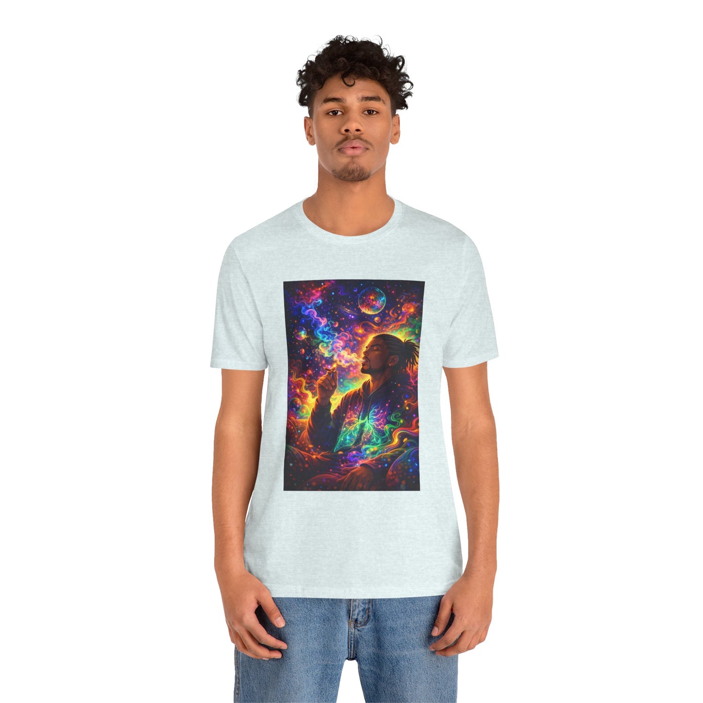 Psychedelic Session T-Shirt — Cosmic Portrait Graphic Tee