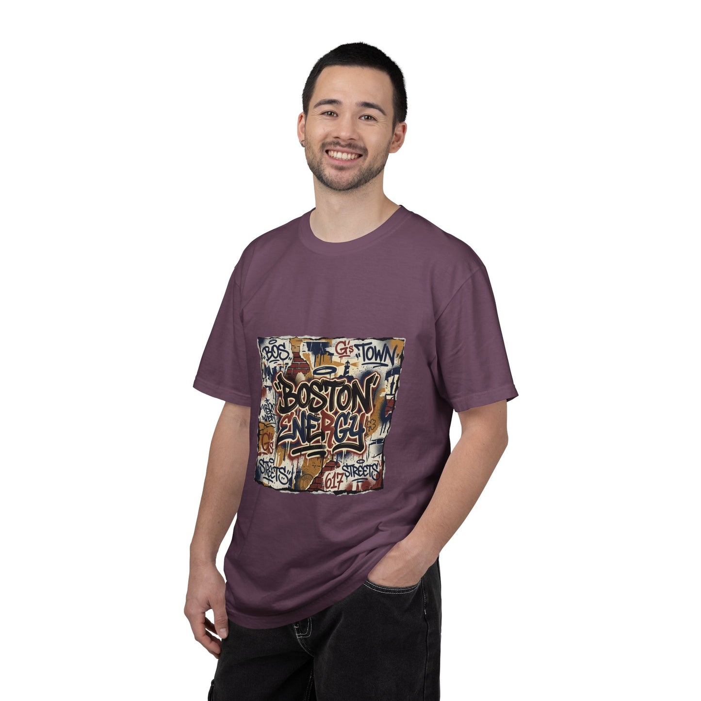 Boston Graffiti Tee — Urban Street Art T‑Shirt