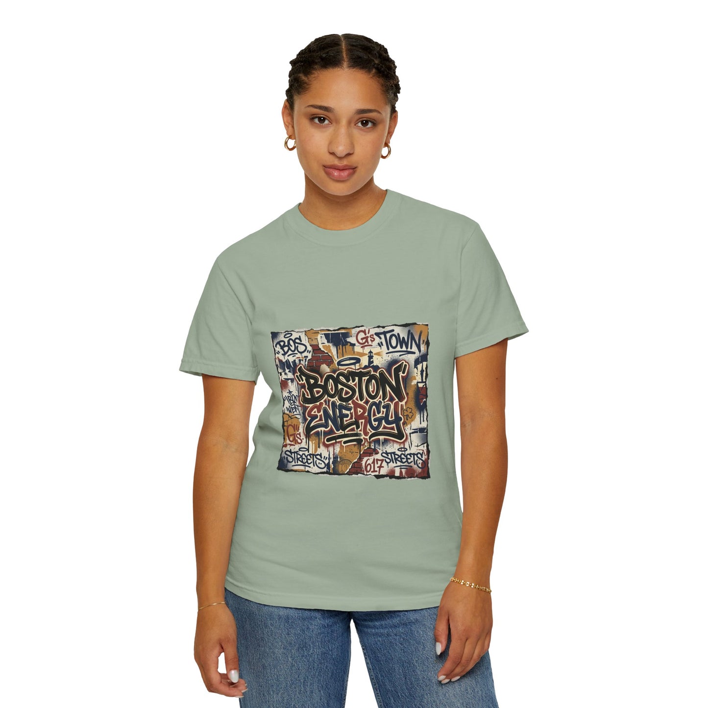 Boston Graffiti Tee — Urban Street Art T‑Shirt