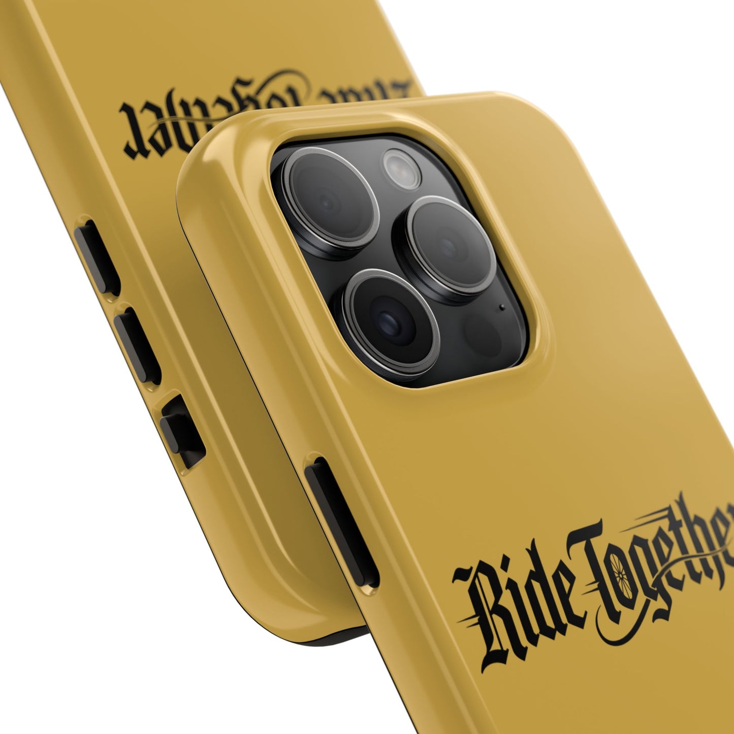 Ride Together Tough Phone Case — Durable Retro Script Protective Cover