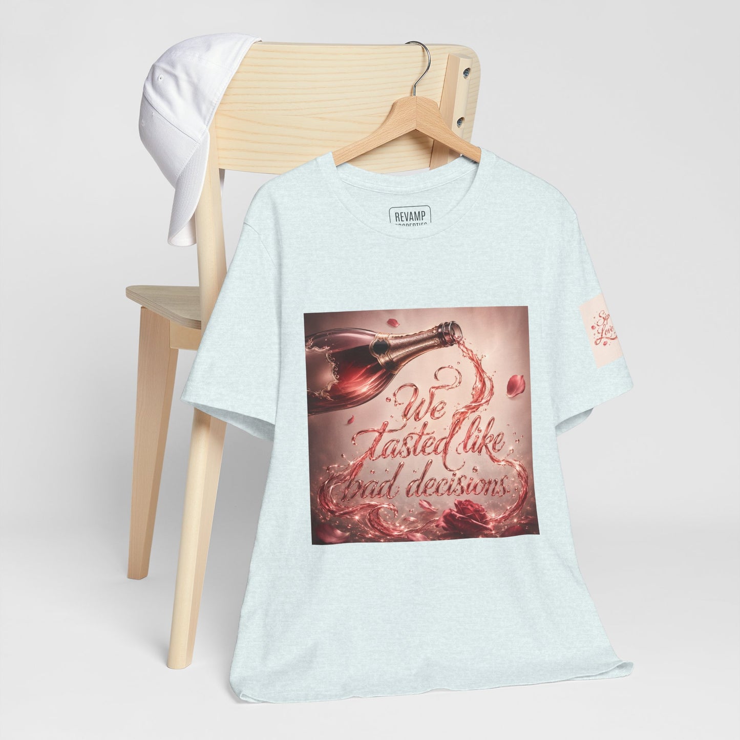 We Tasted Like Bad Decisions T shirt - Pink Champagne Pleasure Graphic Tee