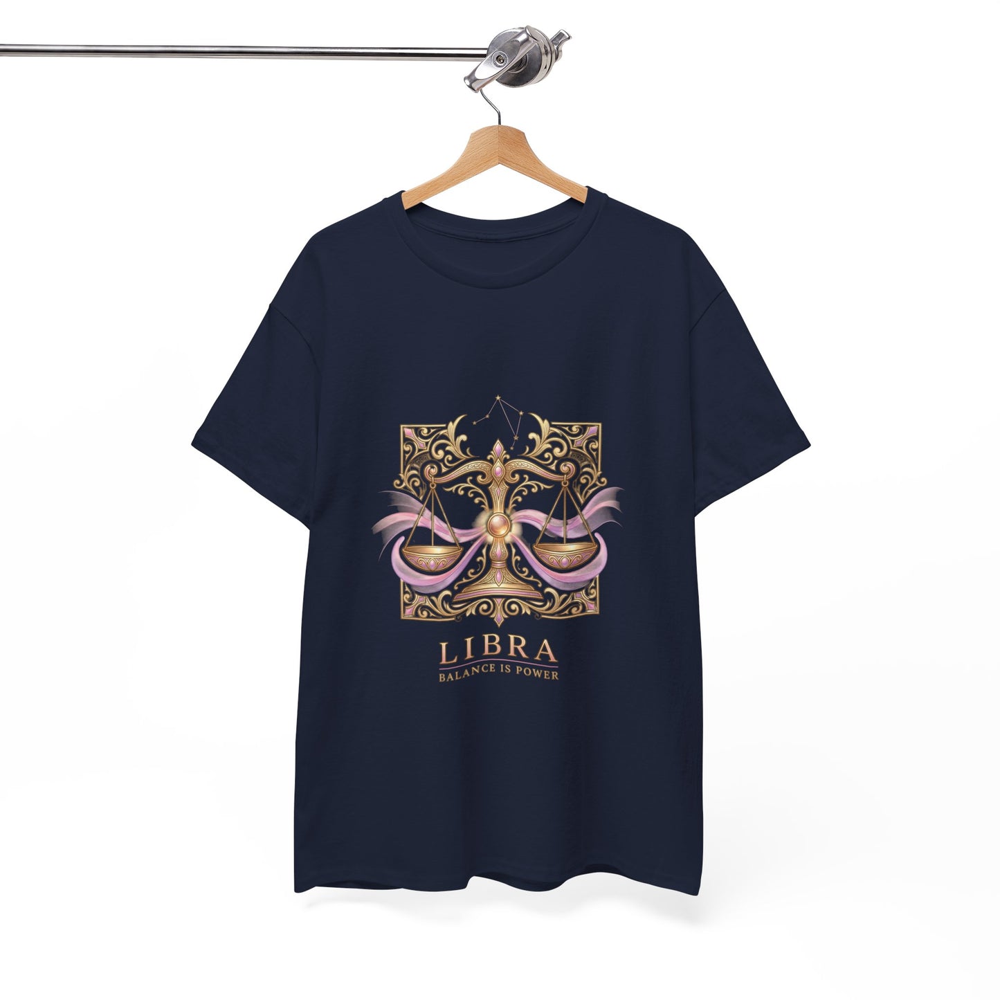 Libra Scales T‑Shirt — Zodiac Balance Is Power Tee