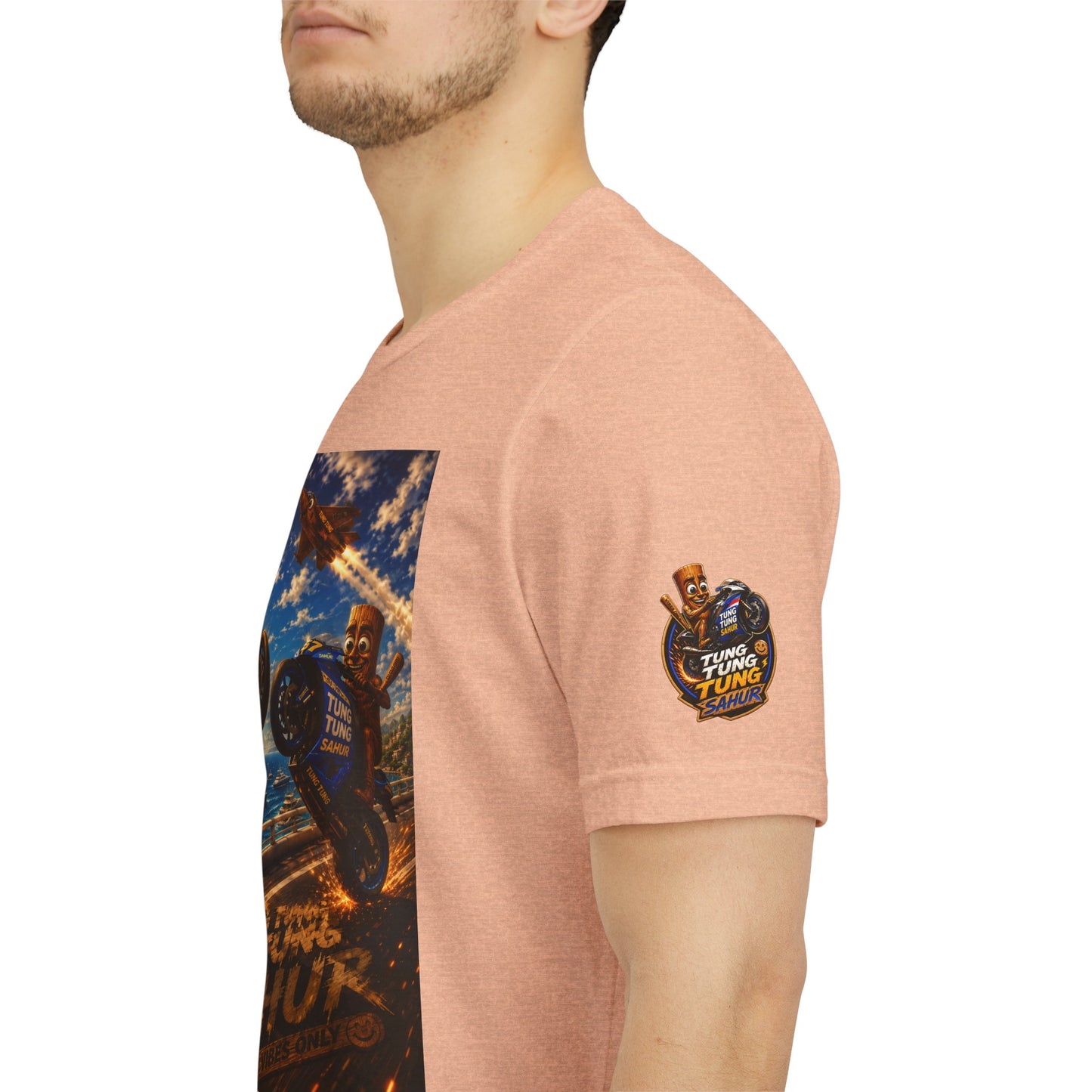 Motorcycle Stunt Tee — Sahara Riders Graphic T-Shirt