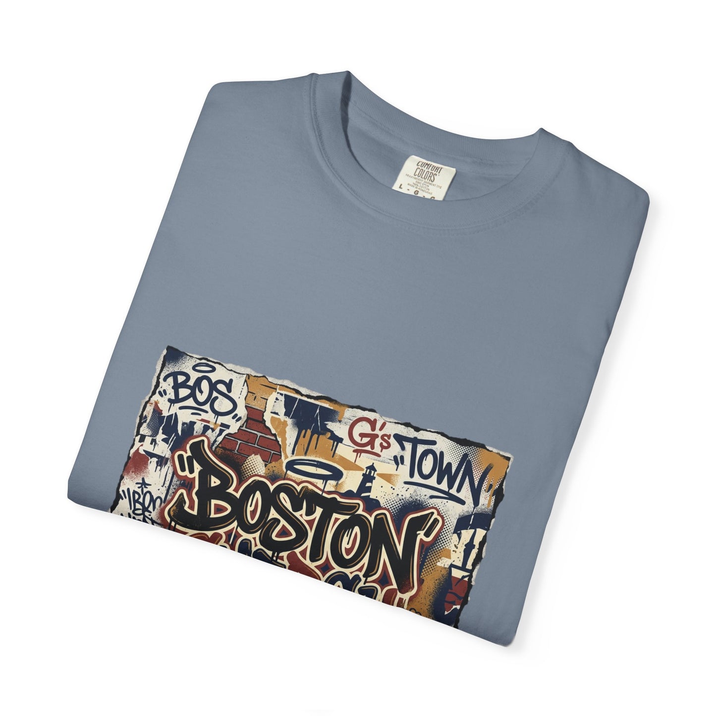 Boston Graffiti Tee — Urban Street Art T‑Shirt