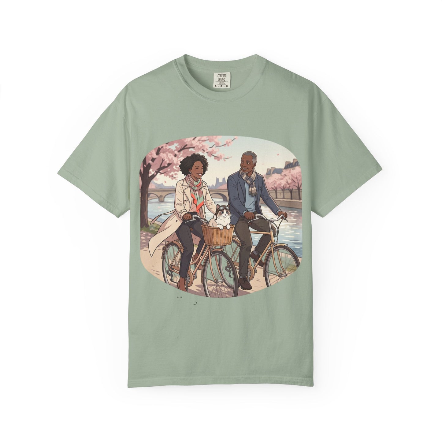 Couples Cherry Blossom Bike Ride T-Shirt