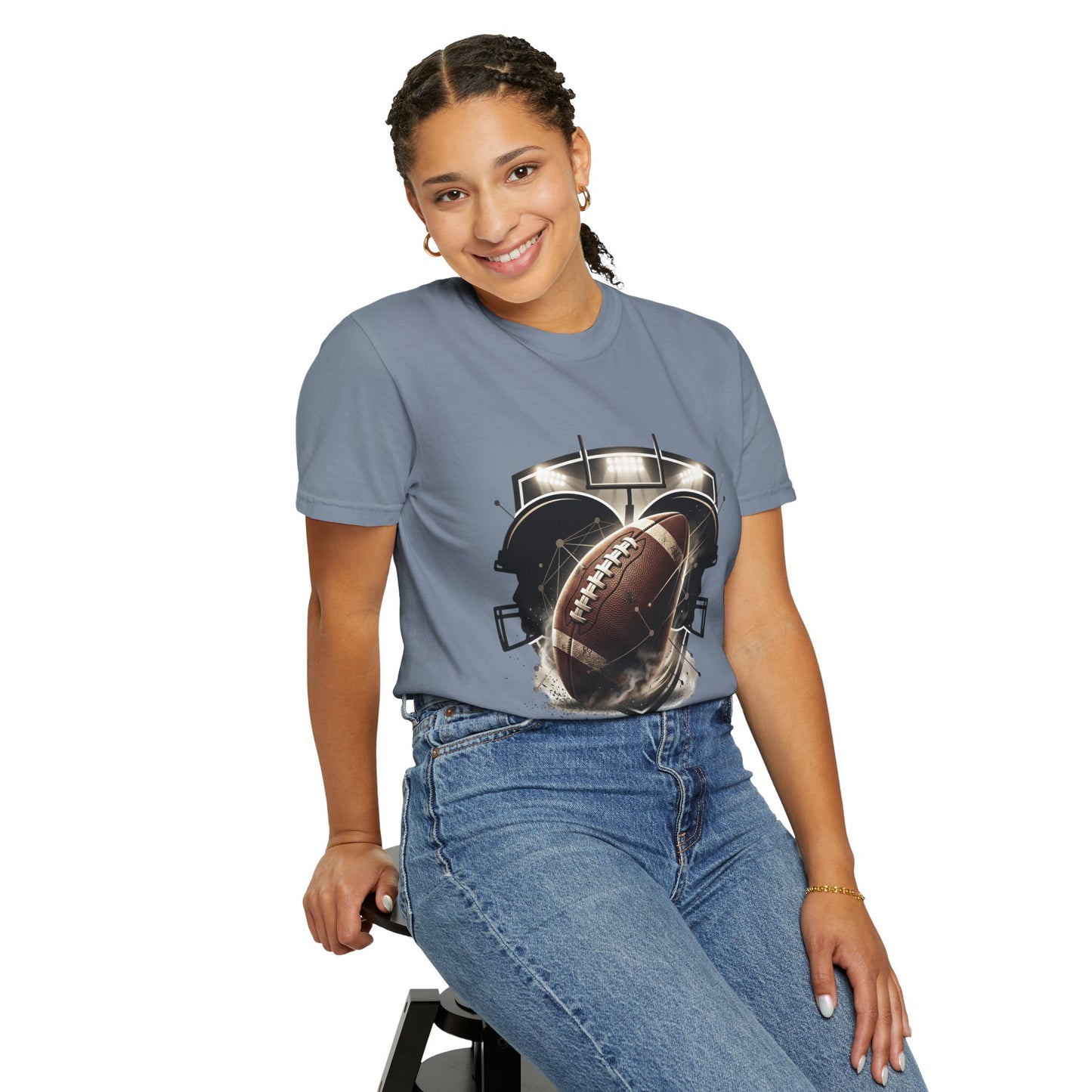 Football T-Shirt — "United Through the Game" Team Spirit Tee