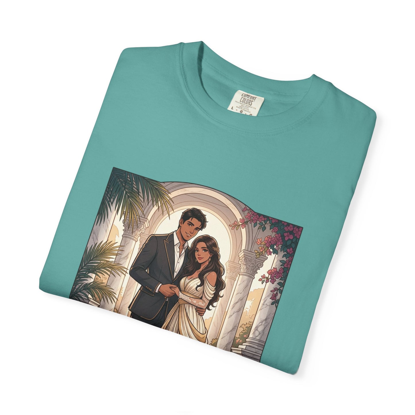 Romantic Vintage Wedding Portrait T-Shirt — "In Every Lifetime, I'd Find You"