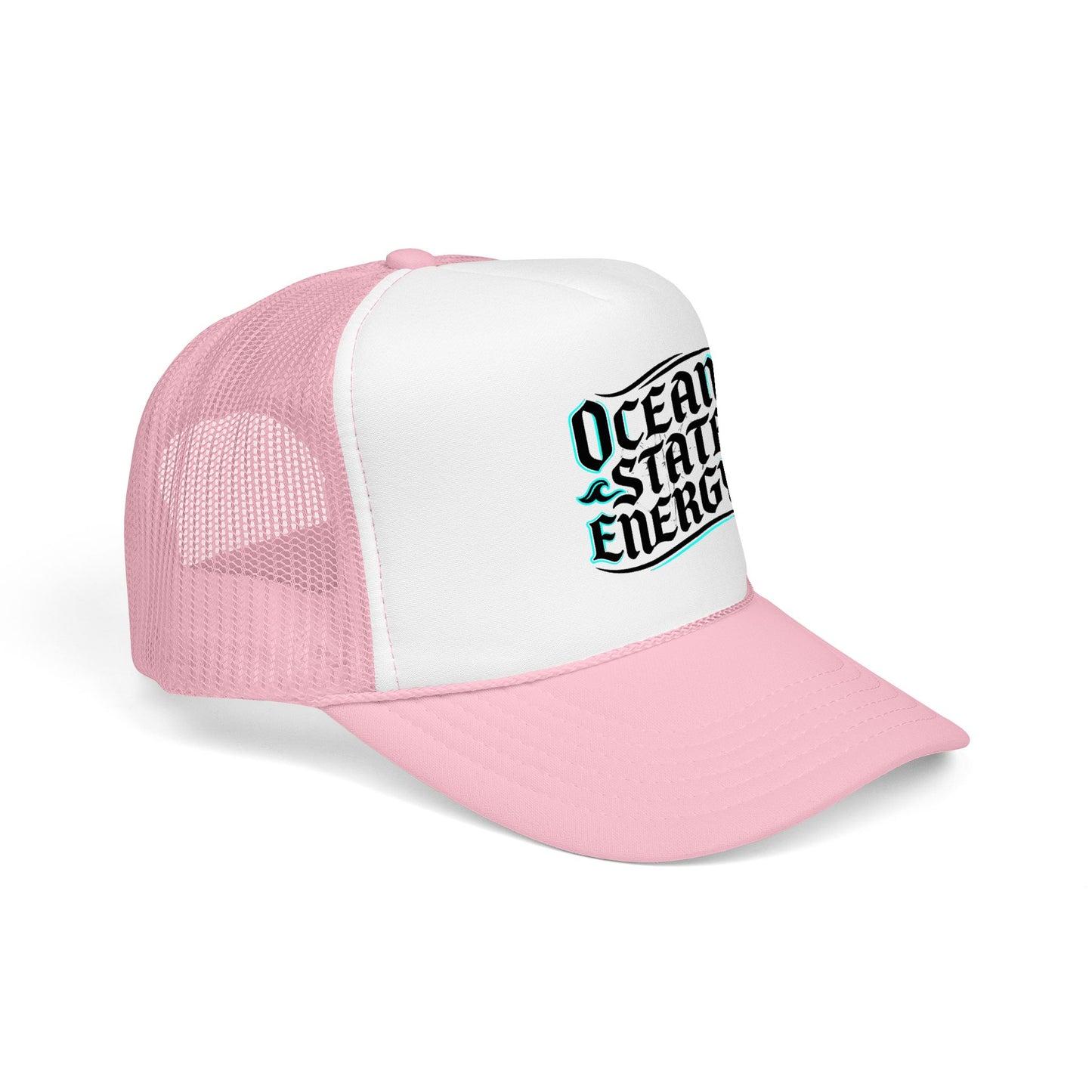 Clean Slate Energy Trucker Hat — Retro Script Foam Mesh Cap