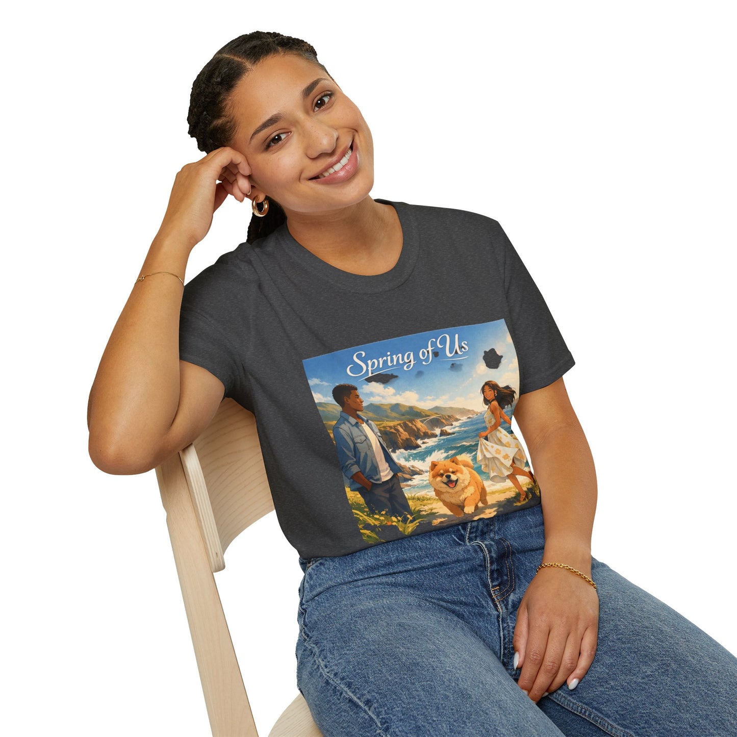 Spring of Us T-Shirt — Romantic Coastal Illustration Tee
