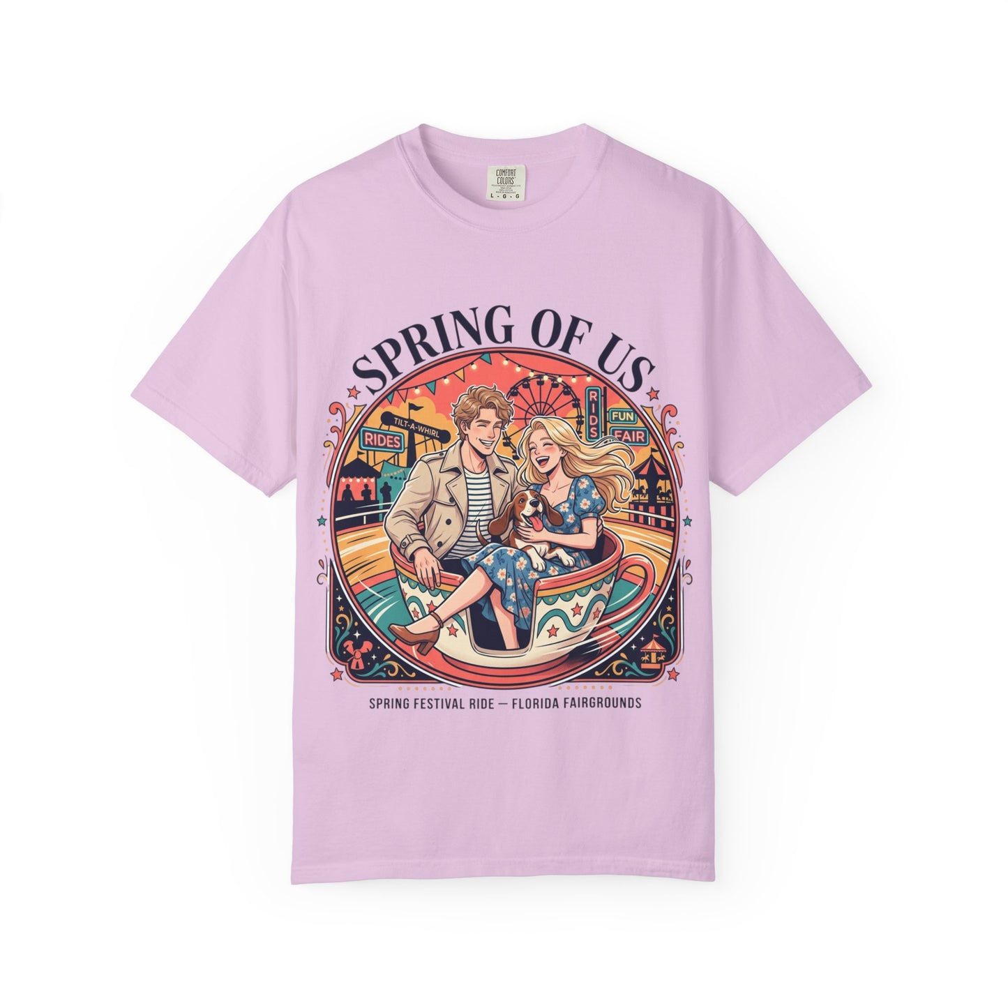 Spring of Us T-Shirt — Retro Carnival Couple Tee (Spring Festival Concert)