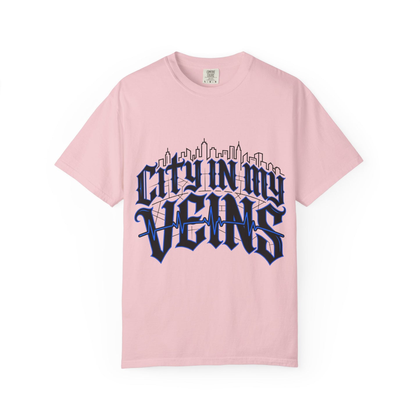 City in My Veins T-Shirt — Urban Skyline Graphic Tee
