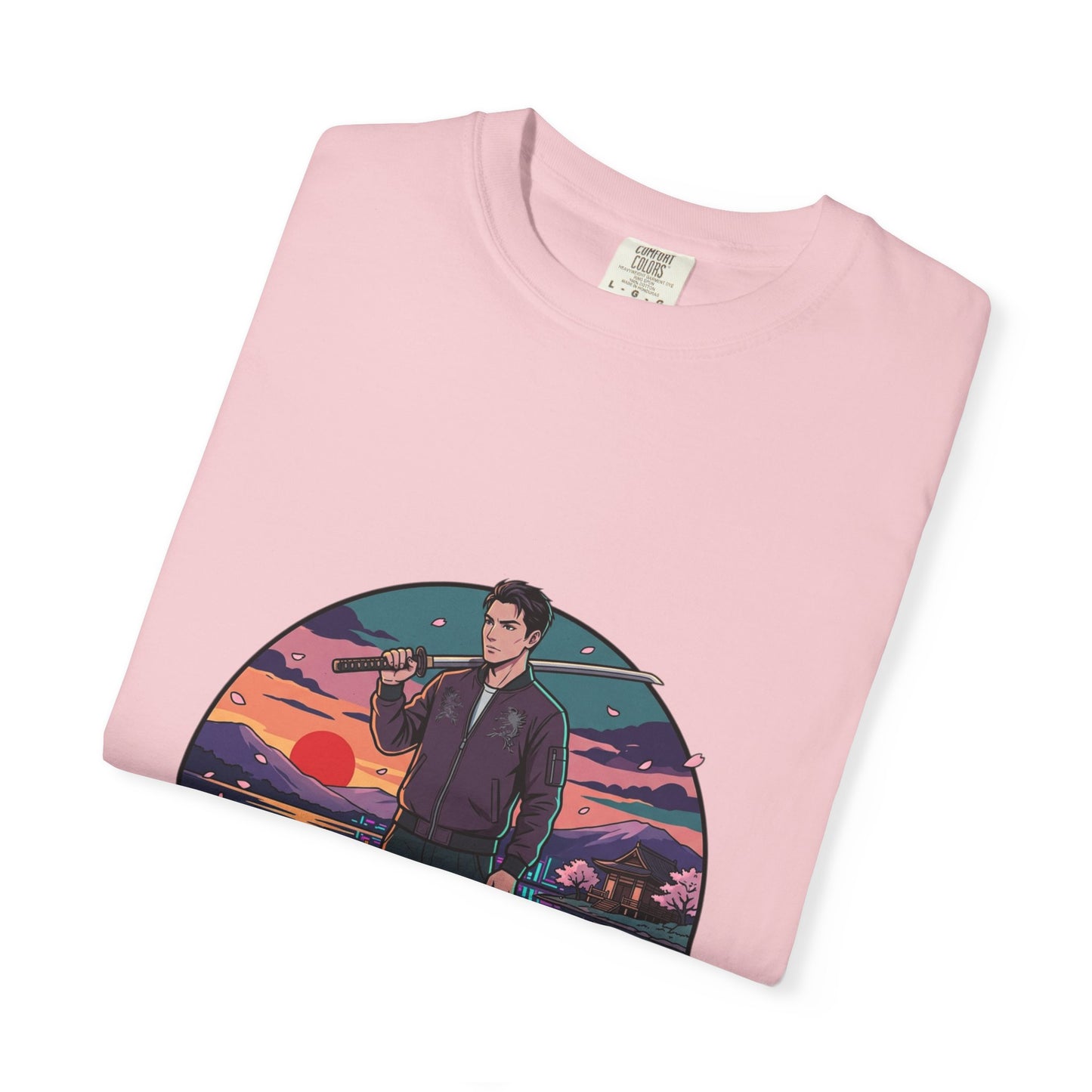 Vintage Night Harbor T-Shirt — Retro Sunset Fisherman Graphic Tee