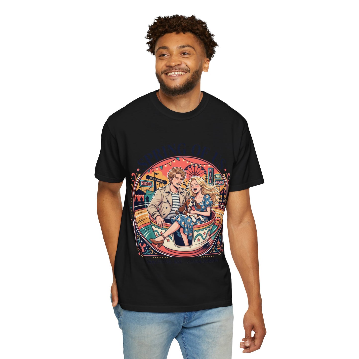 Spring of Us T-Shirt — Retro Carnival Couple Tee (Spring Festival Concert)