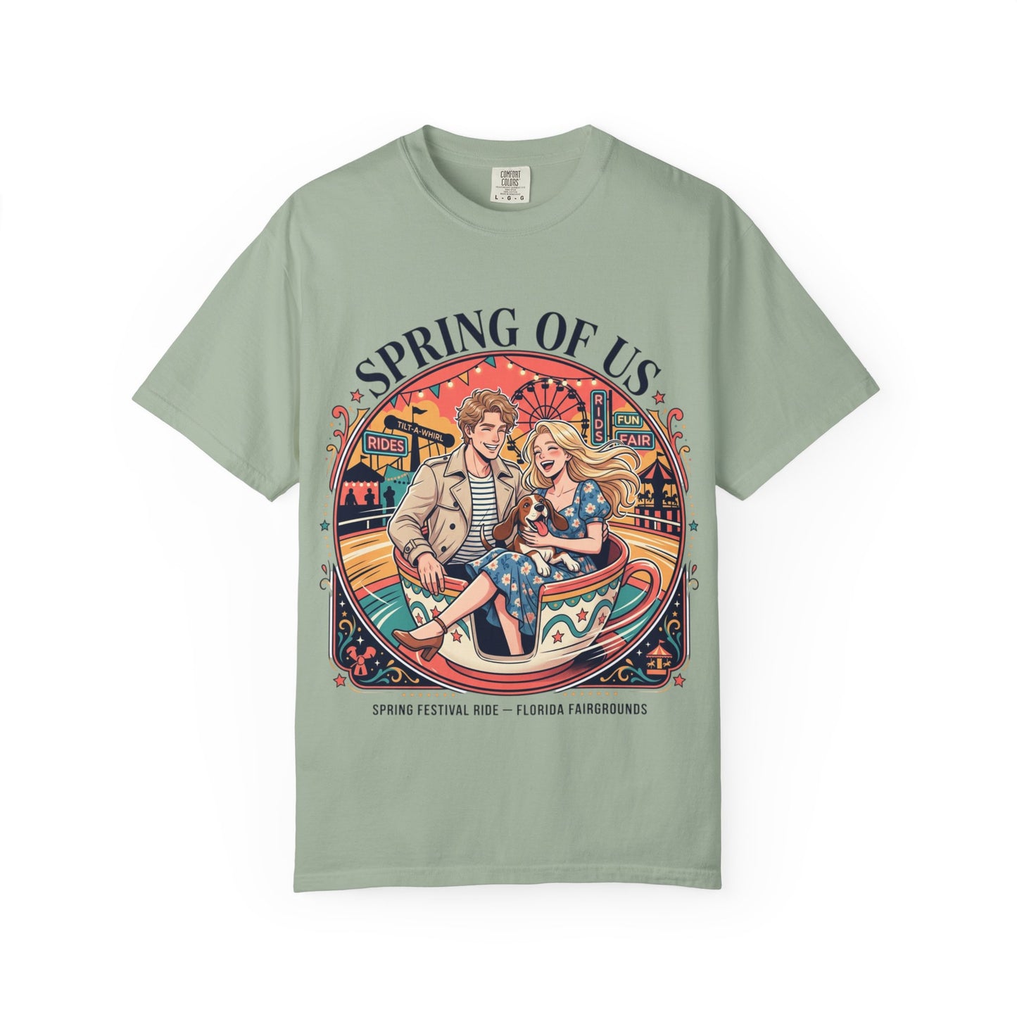 Spring of Us T-Shirt — Retro Carnival Couple Tee (Spring Festival Concert)