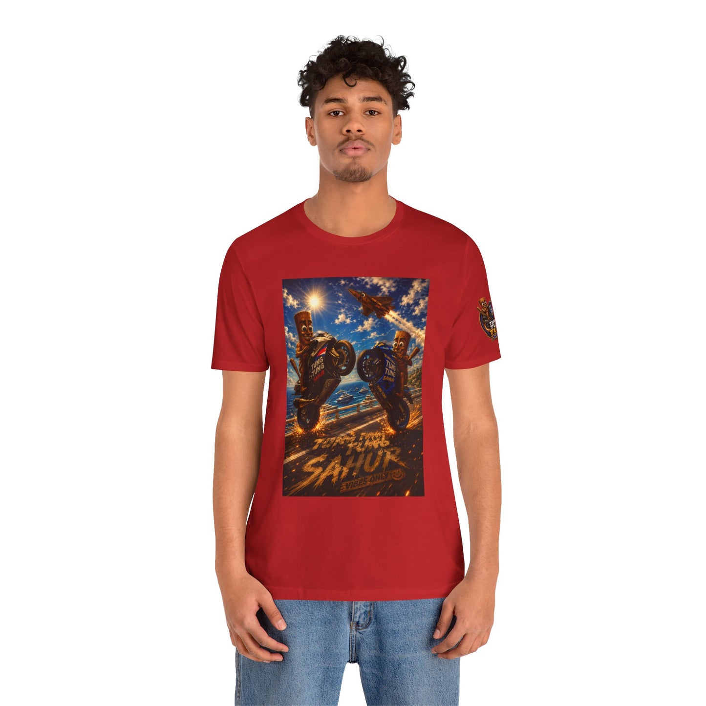 Motorcycle Stunt Tee — Sahara Riders Graphic T-Shirt