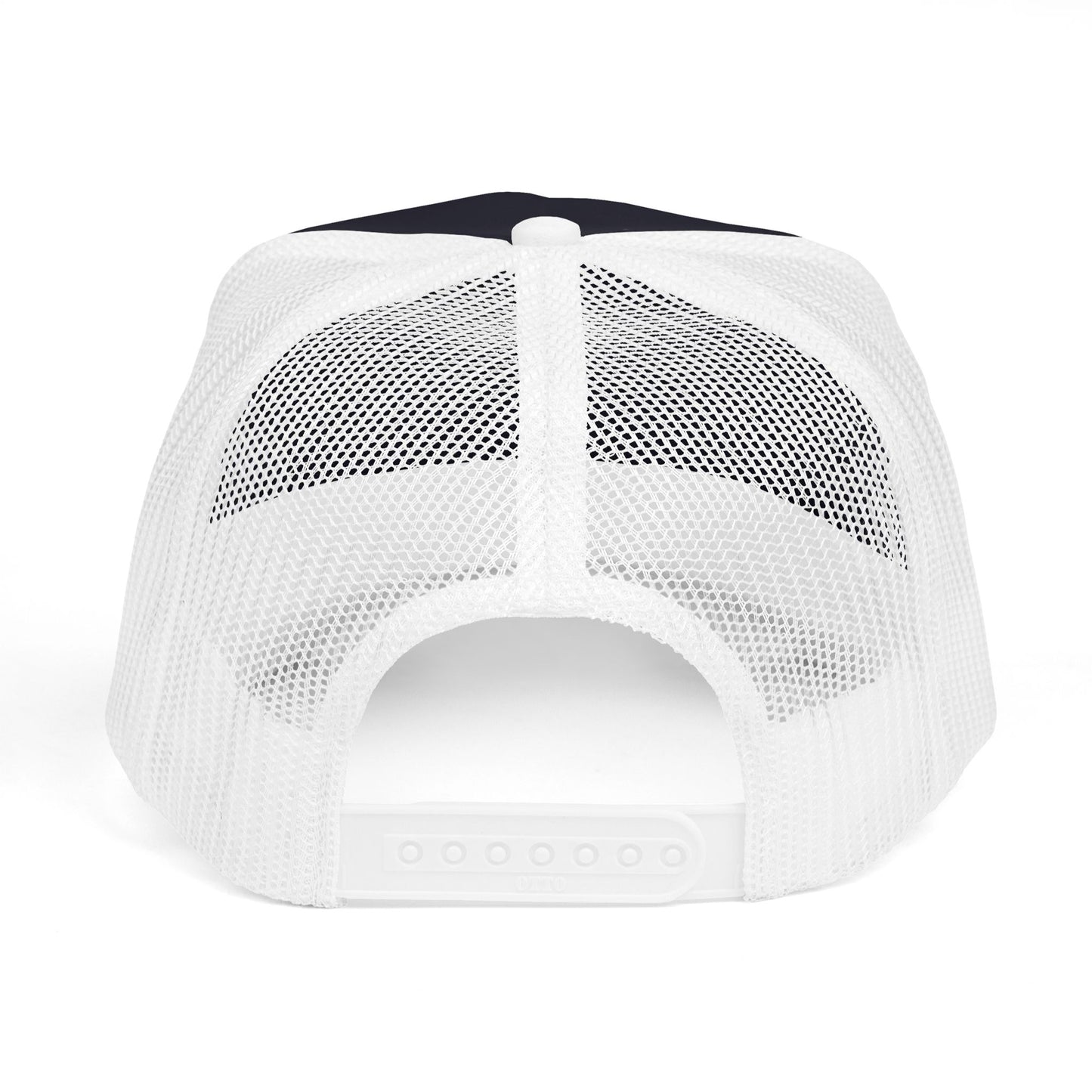 After Hours Foam Trucker Hat – Retro Gothic Embroidered Patch Cap