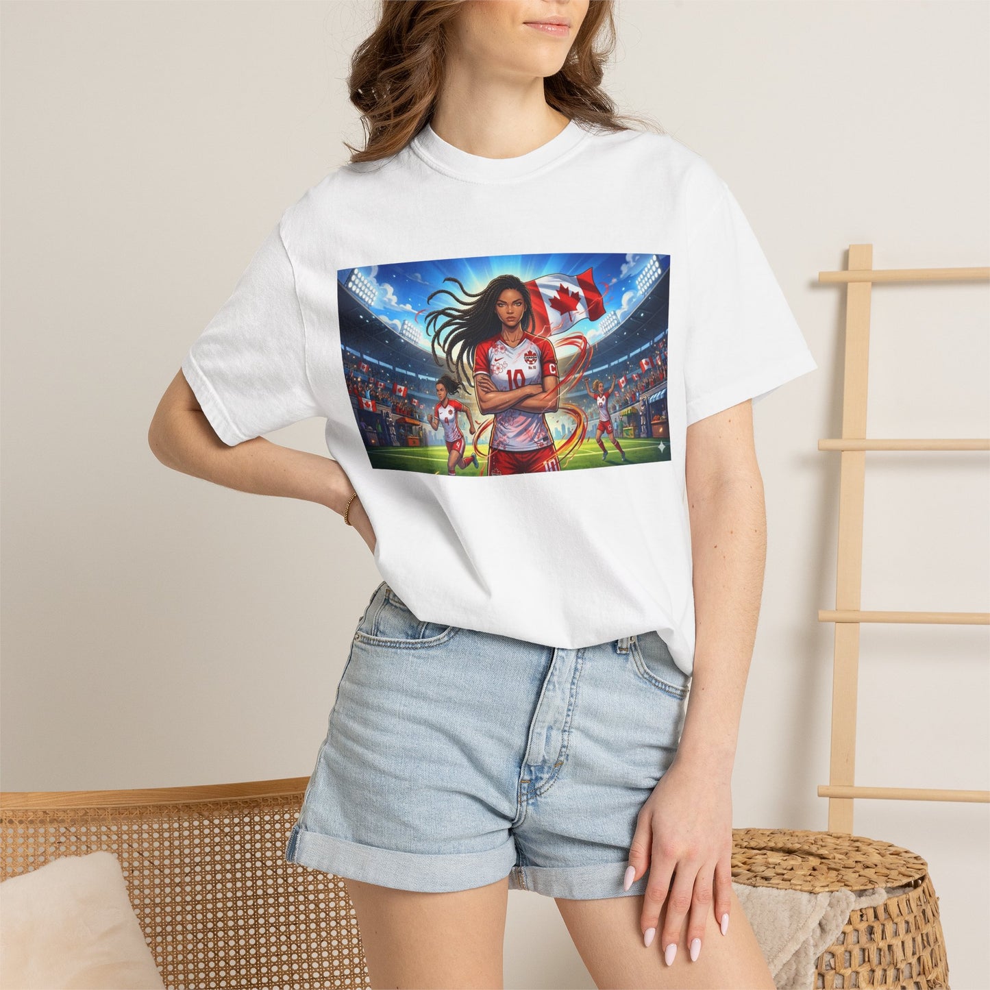 Soccer Star Canada T-Shirt — Women’s Team Jersey Graphic