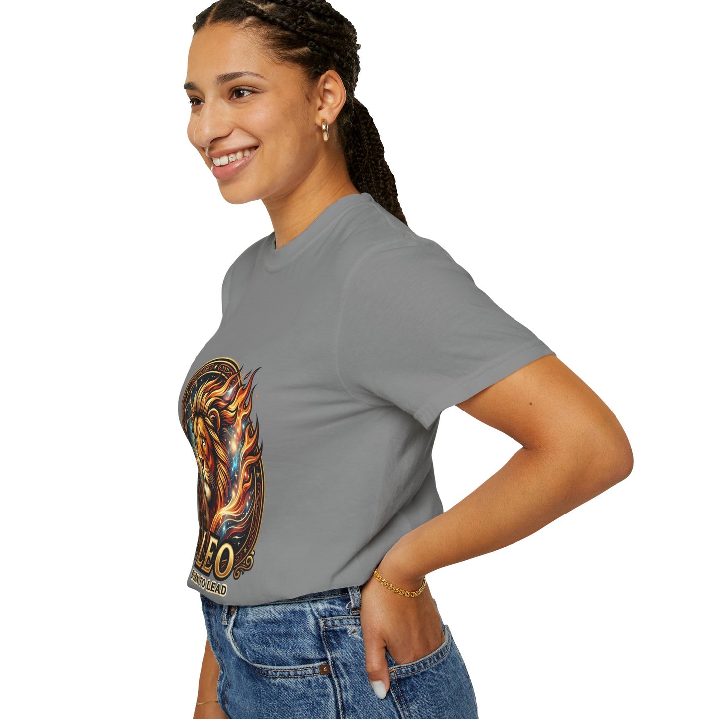 Leo 'Born to Lead' T-Shirt — Bold Zodiac Lion Graphic Tee