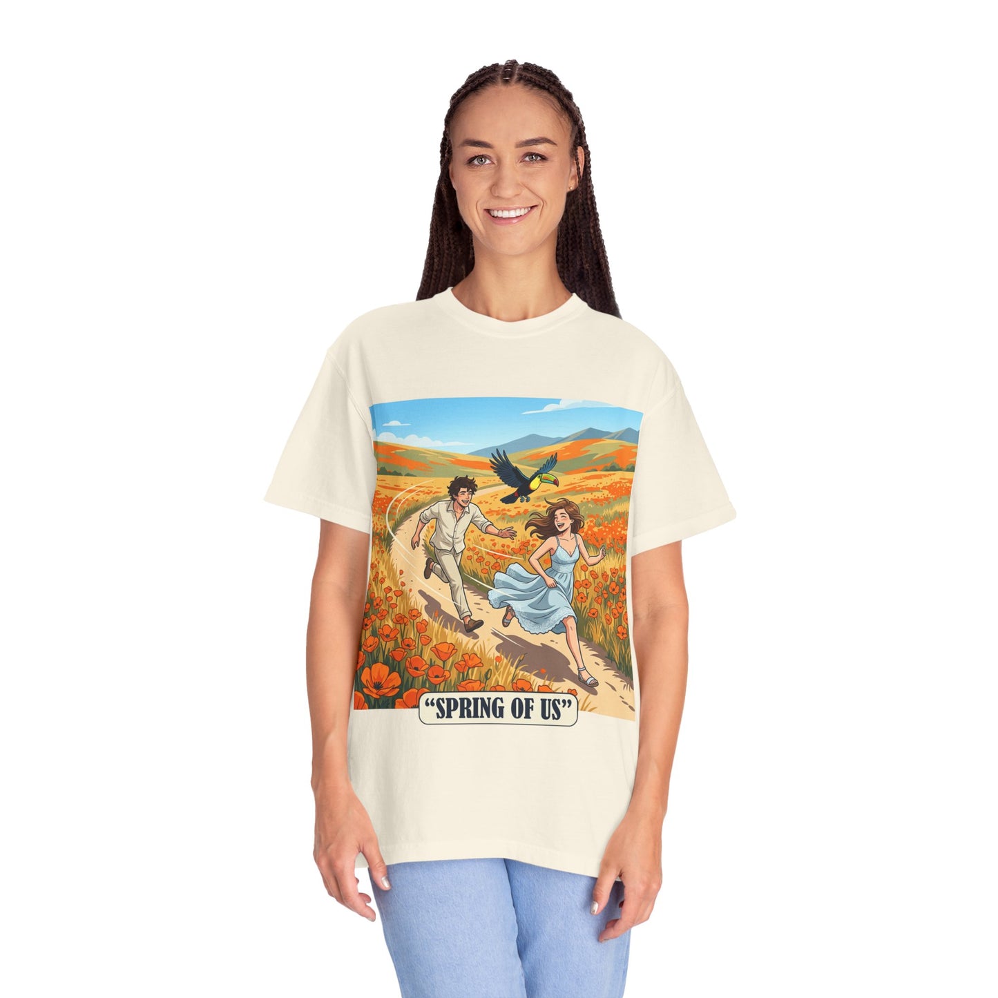 Spring of Us T-Shirt — Romantic Field Illustration Tee