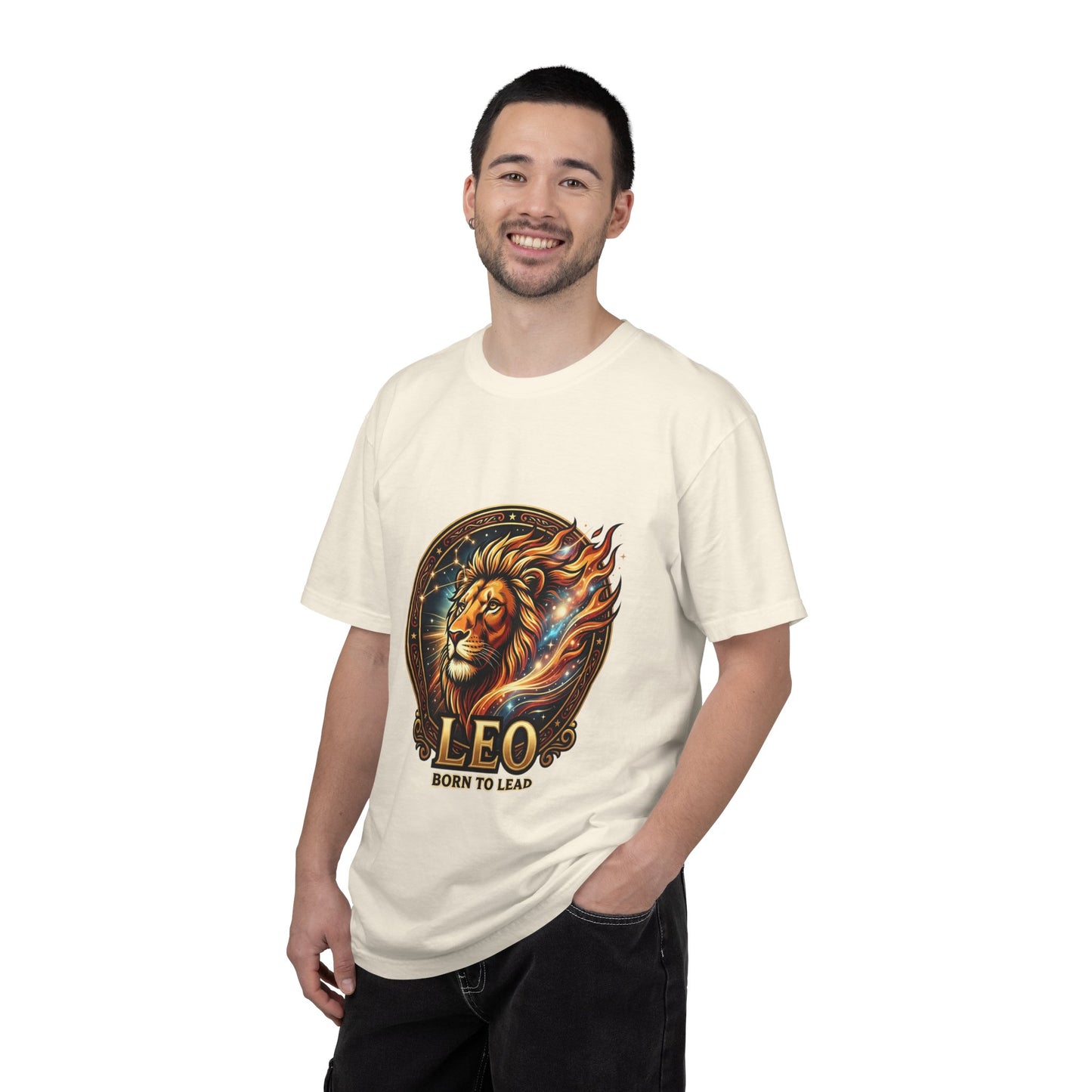 Leo 'Born to Lead' T-Shirt — Bold Zodiac Lion Graphic Tee