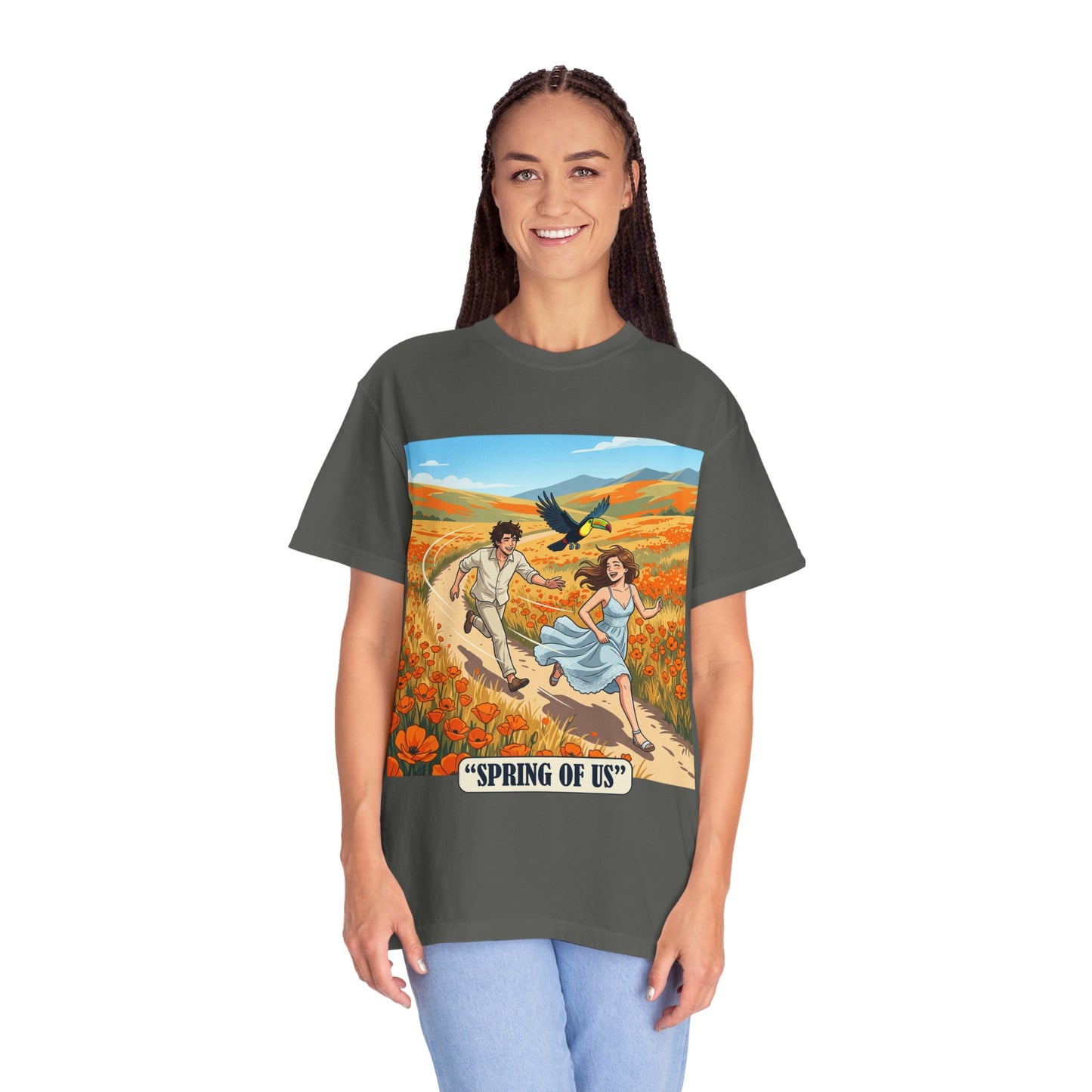 Spring of Us T-Shirt — Romantic Field Illustration Tee